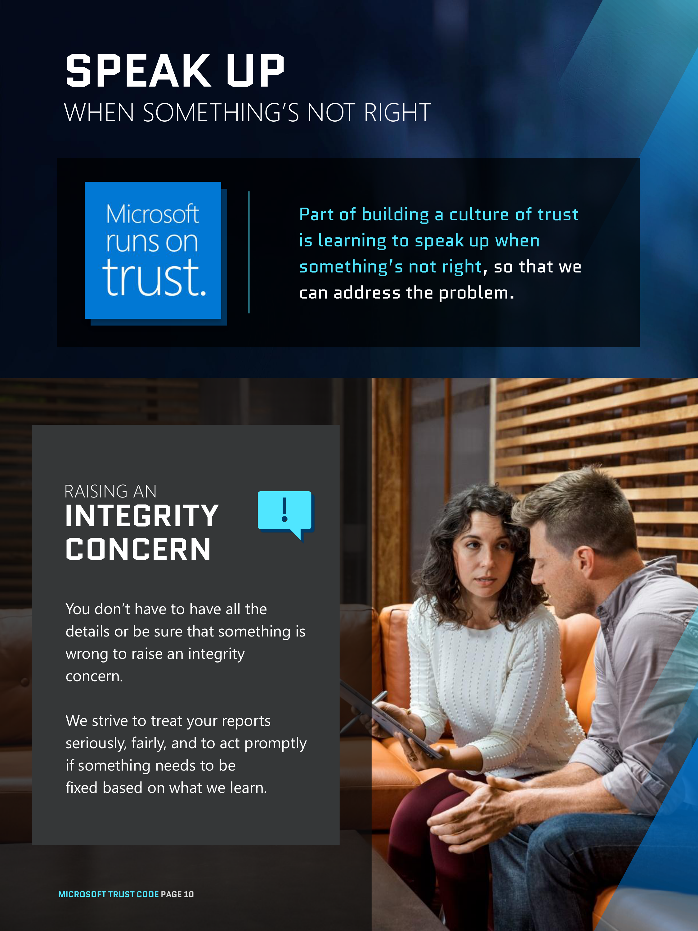 Microsoft Trust Code (Standards of Business Conduct) Handbook — page 10
