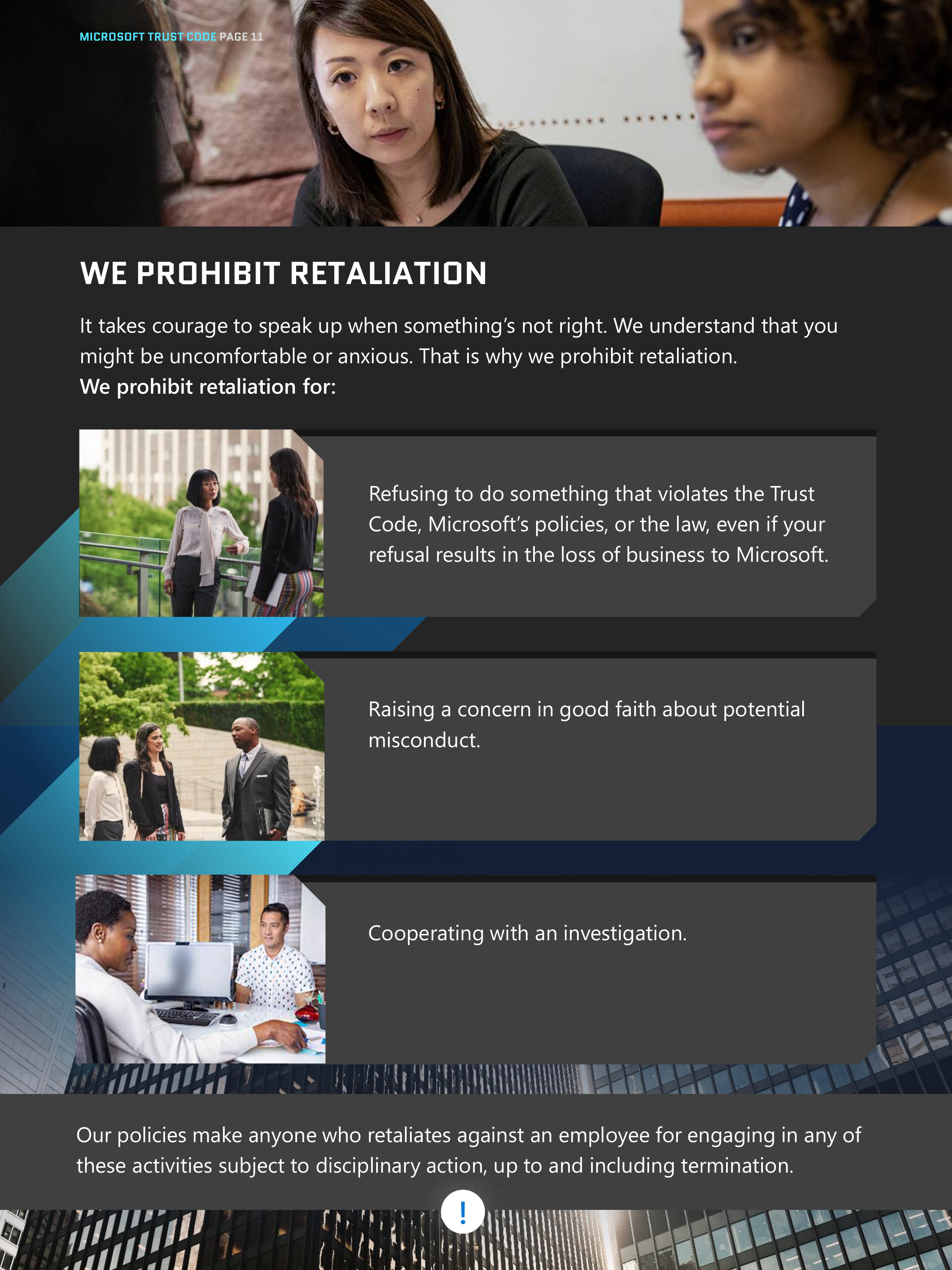 Microsoft Trust Code (Standards of Business Conduct) Handbook — page 11