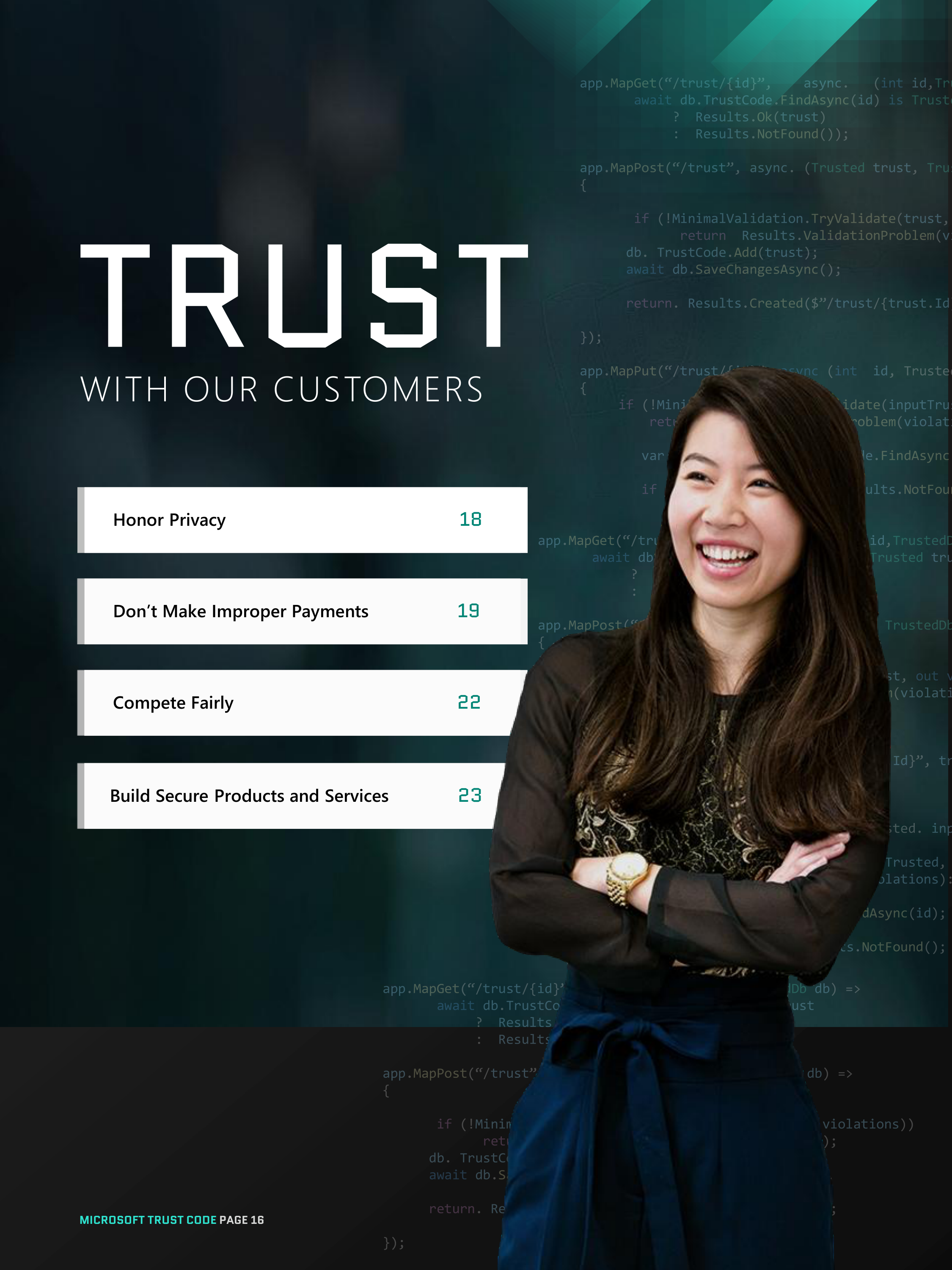 Microsoft Trust Code (Standards of Business Conduct) Handbook — page 16