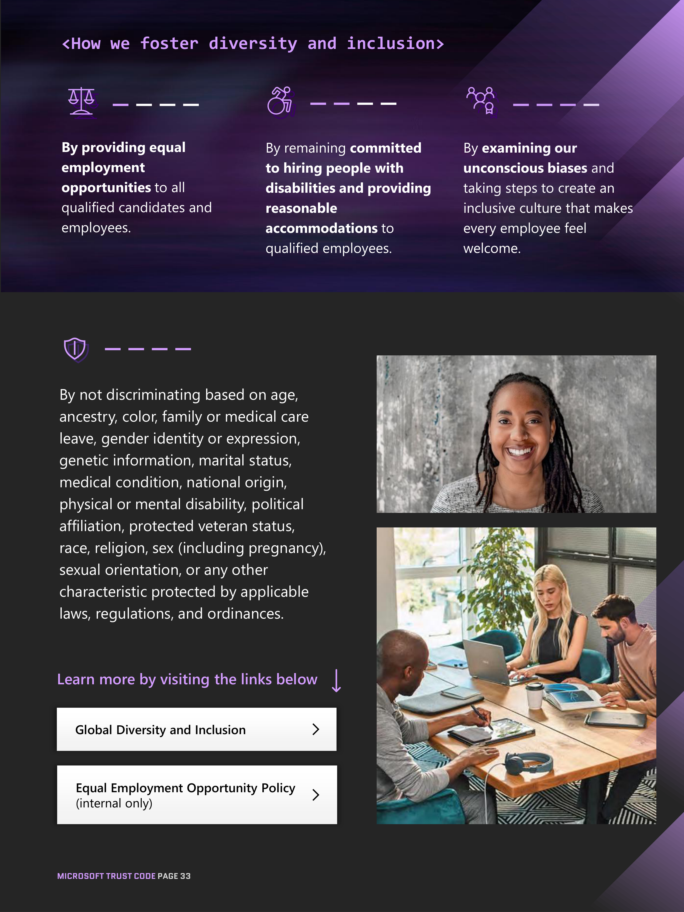 Microsoft Trust Code (Standards of Business Conduct) Handbook — page 33