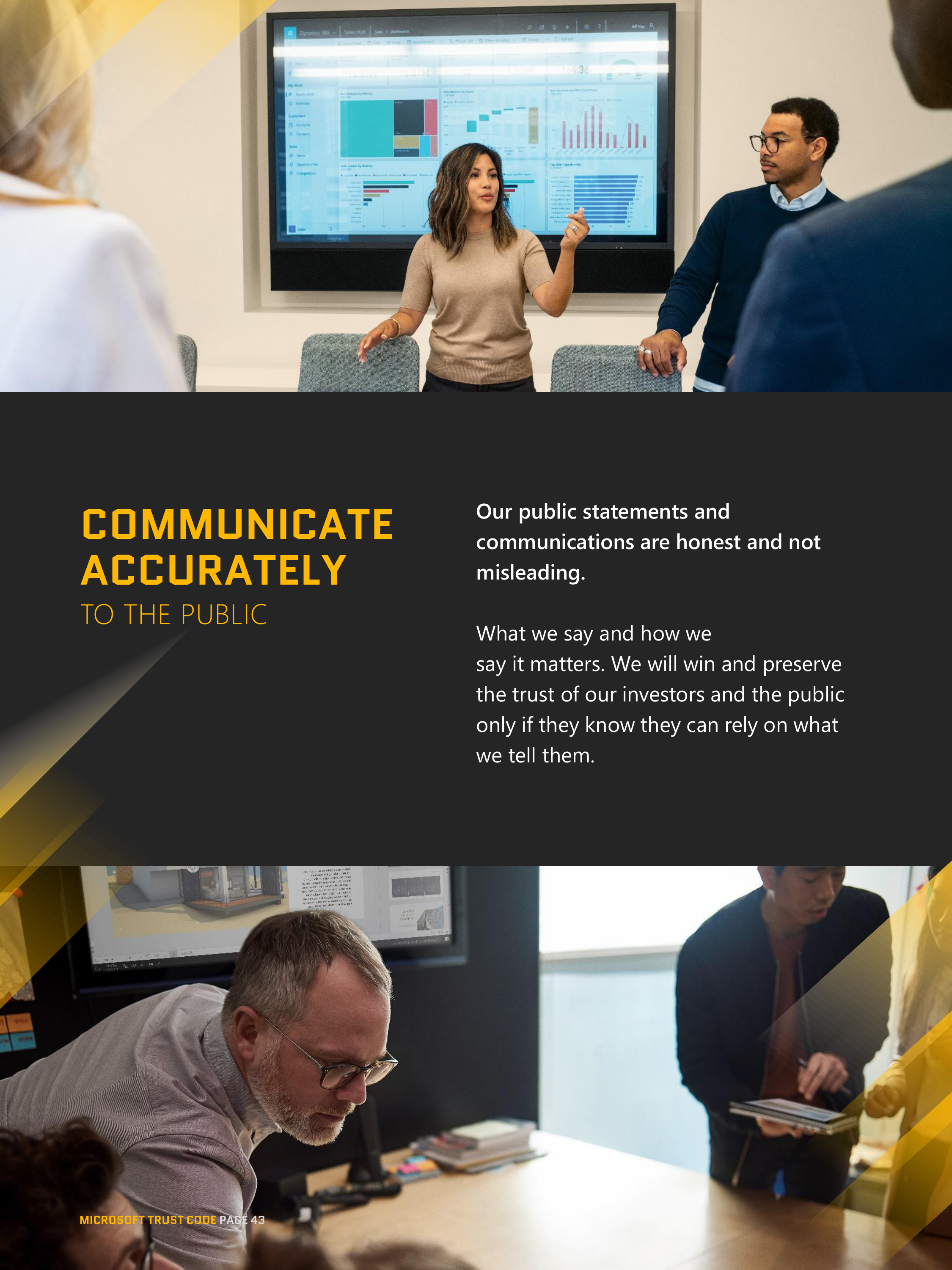 Microsoft Trust Code (Standards of Business Conduct) Handbook — page 43