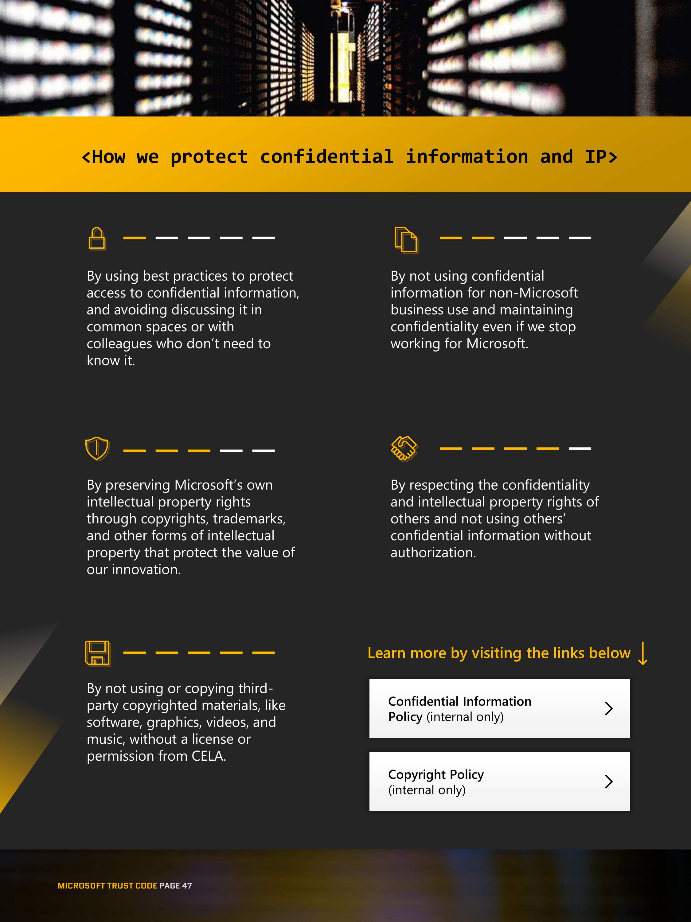 Microsoft Trust Code (Standards of Business Conduct) Handbook — page 47