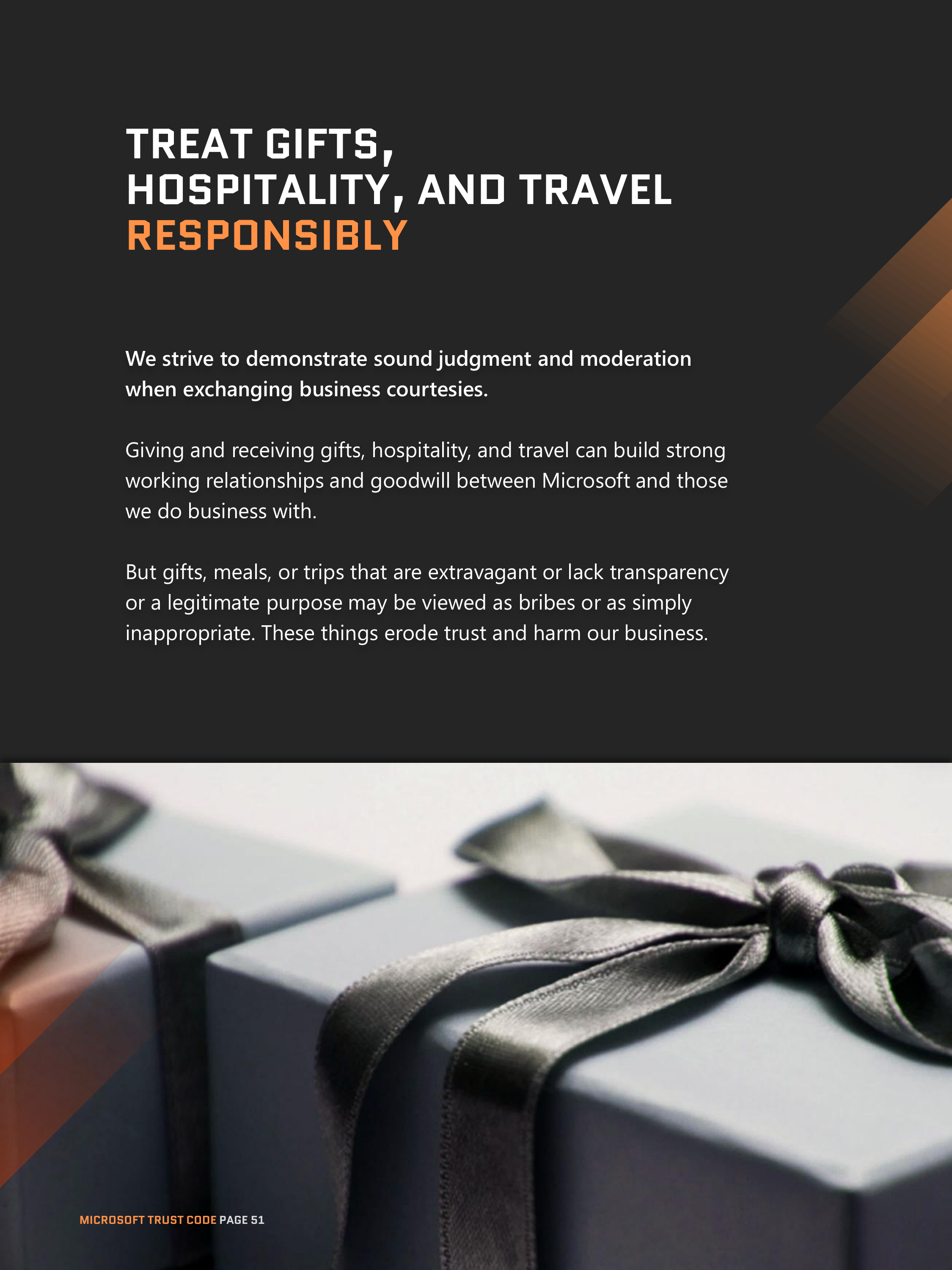 Microsoft Trust Code (Standards of Business Conduct) Handbook — page 51
