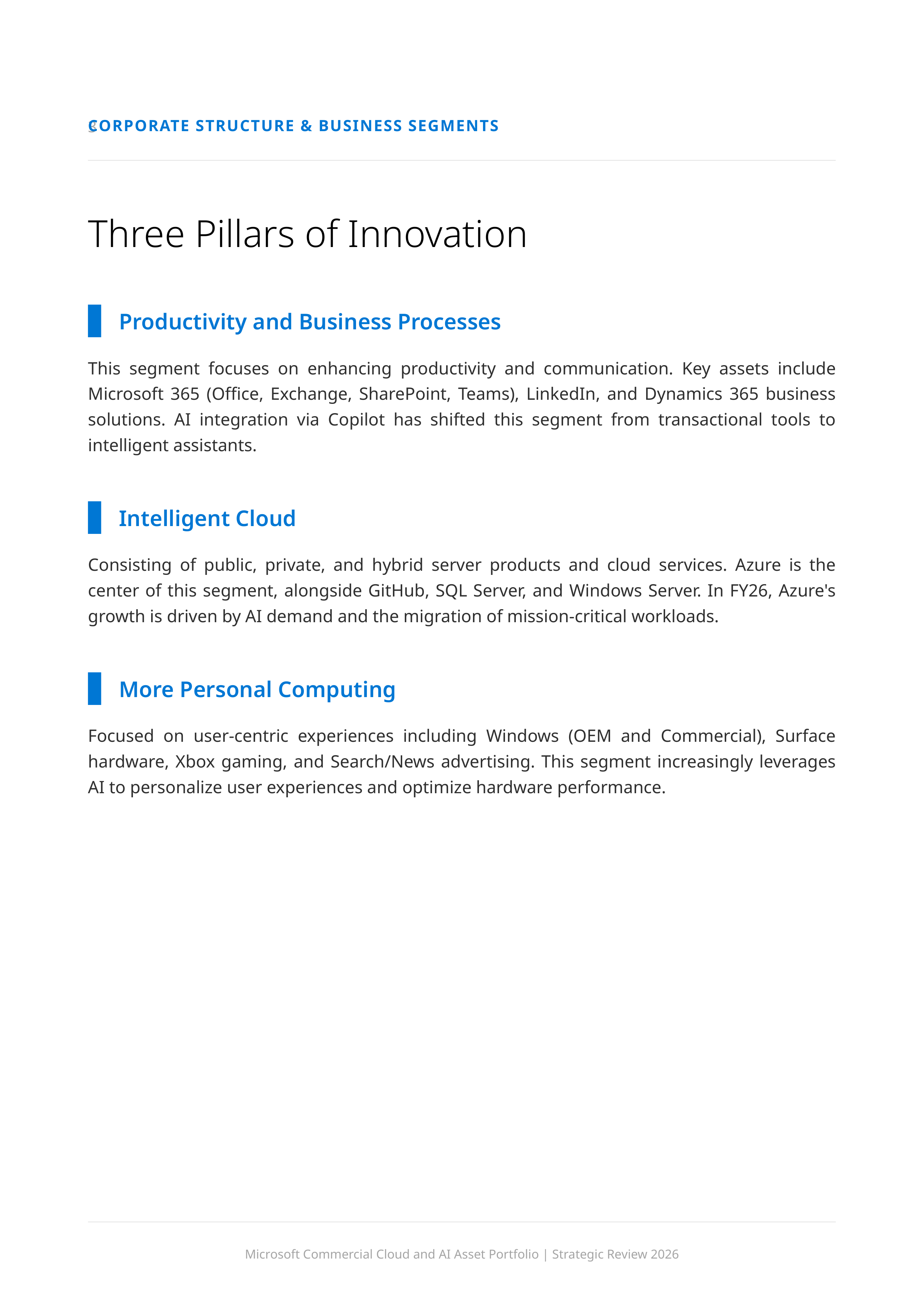 Microsoft’s Commercial Cloud and Artificial Intelligence Asset Portfolio — page 3