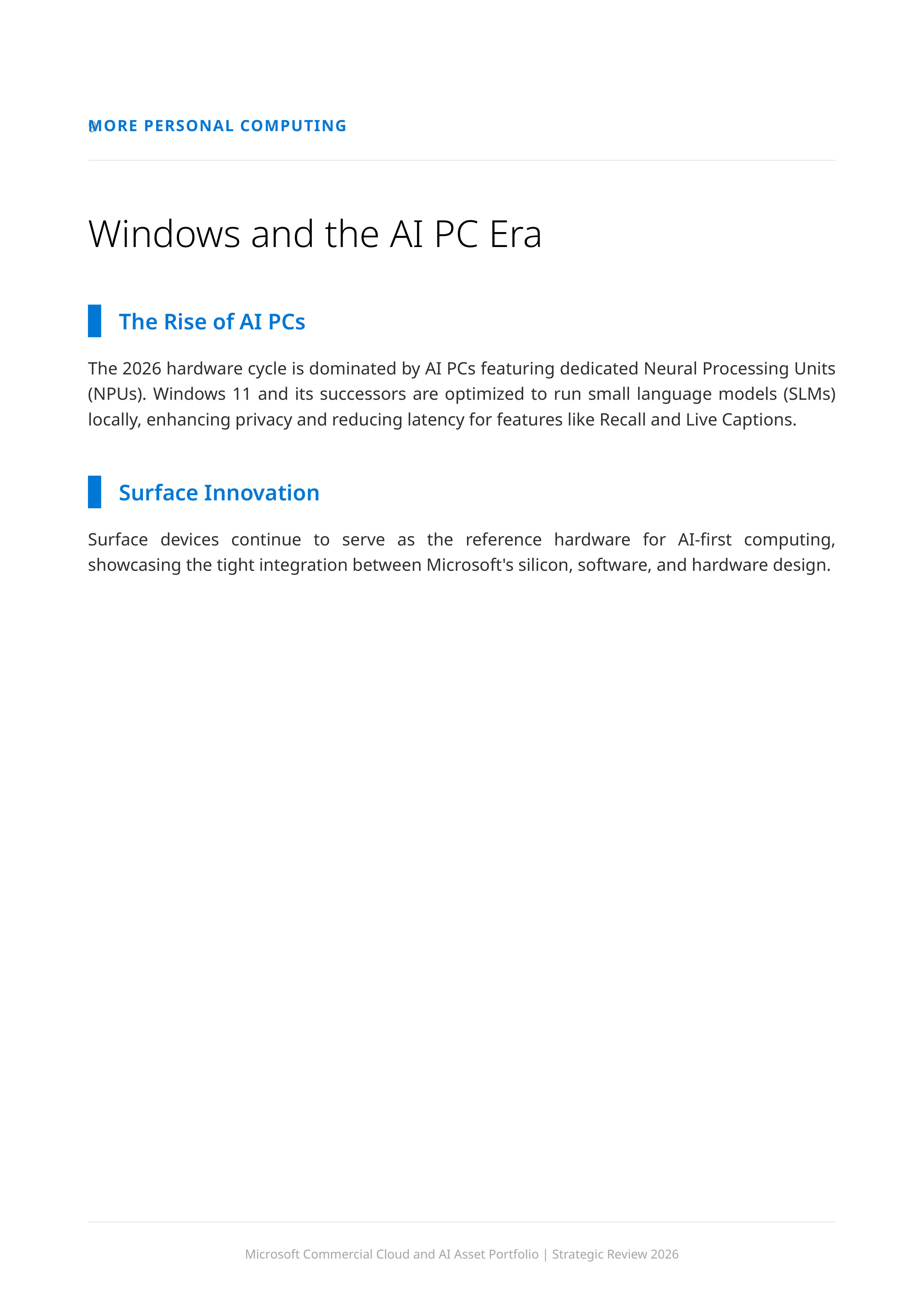 Microsoft’s Commercial Cloud and Artificial Intelligence Asset Portfolio — page 9