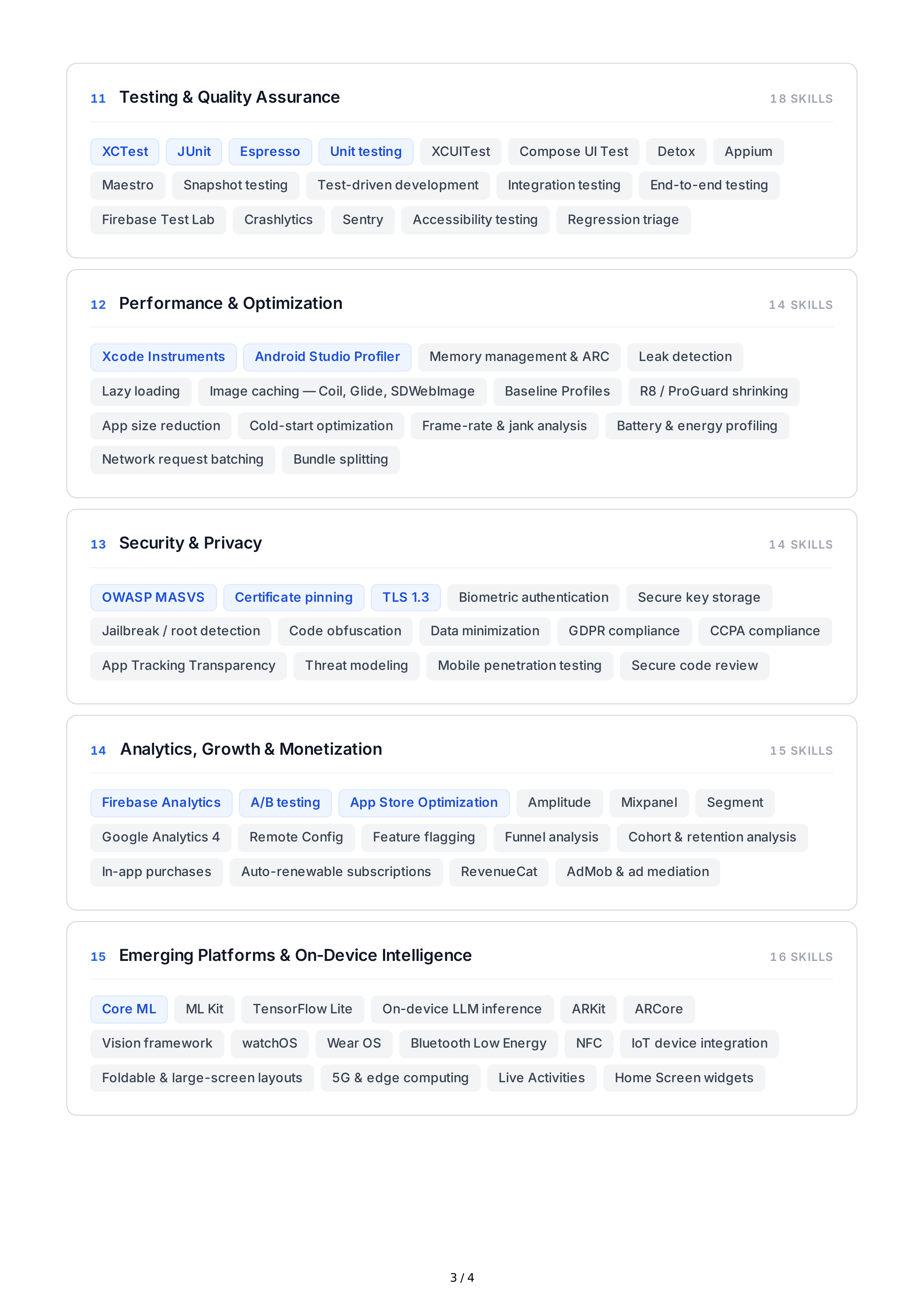 Mobile App Development Technical Skills — page 3