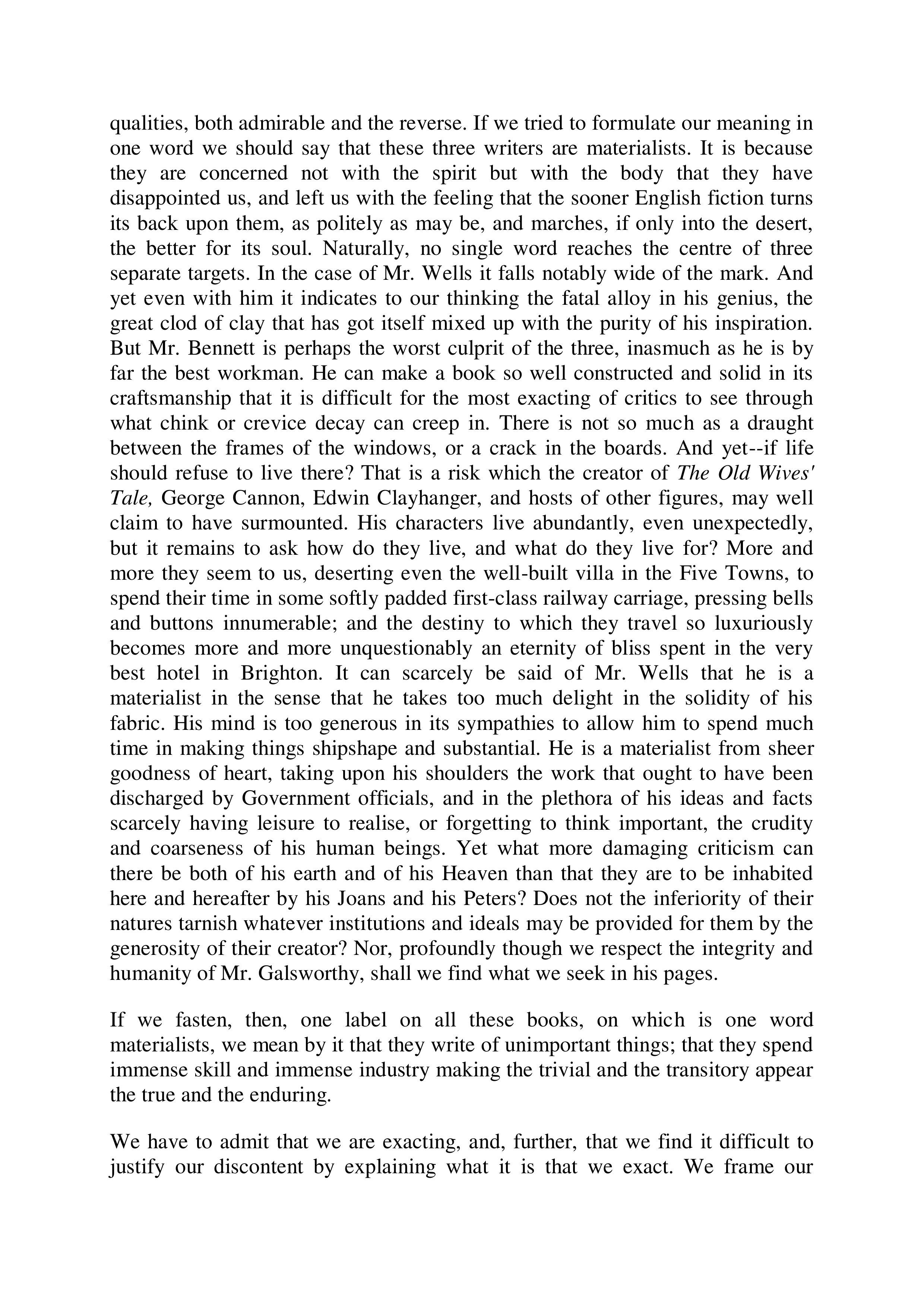 Modern Fiction Essay — page 2