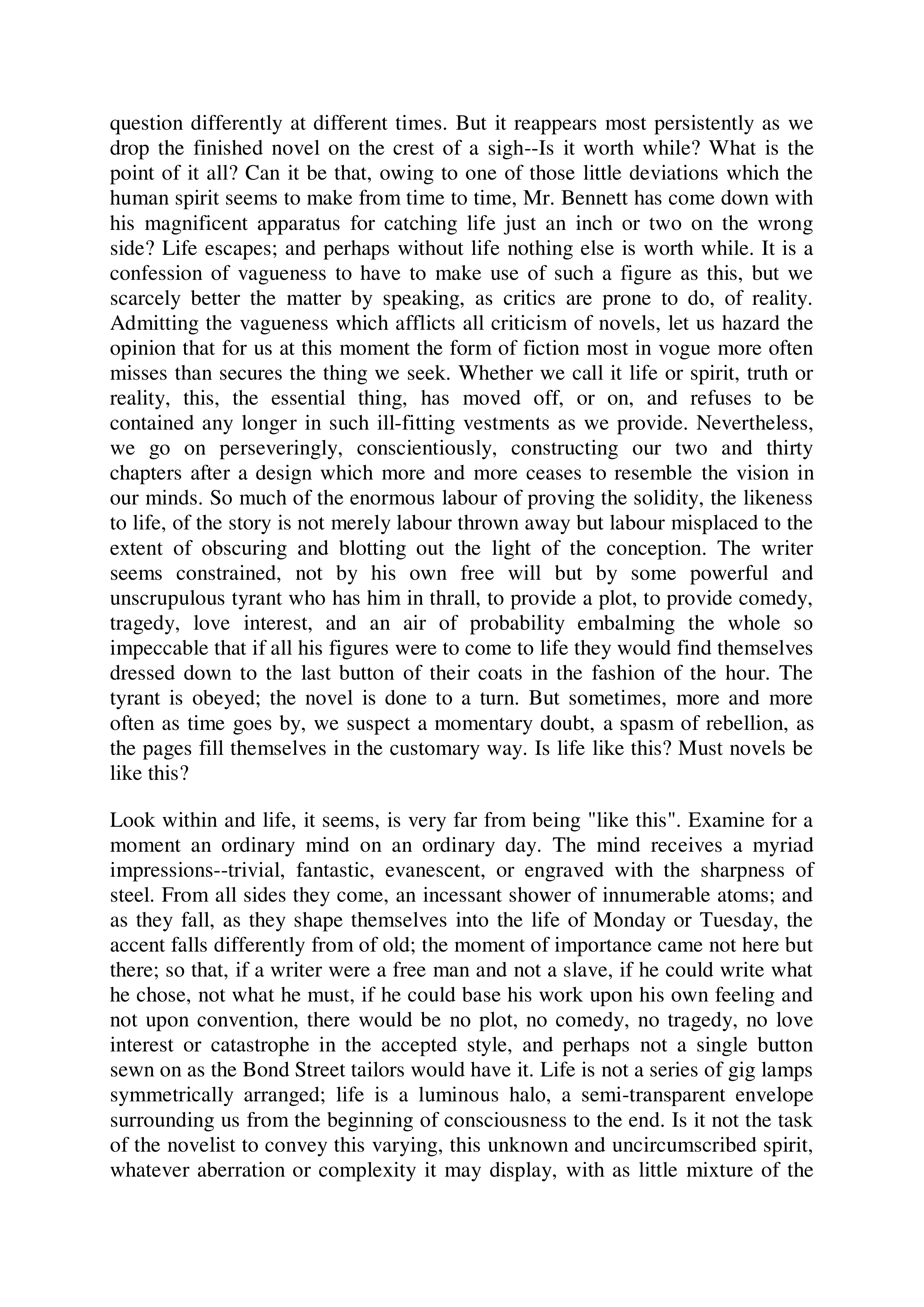 Modern Fiction Essay — page 3