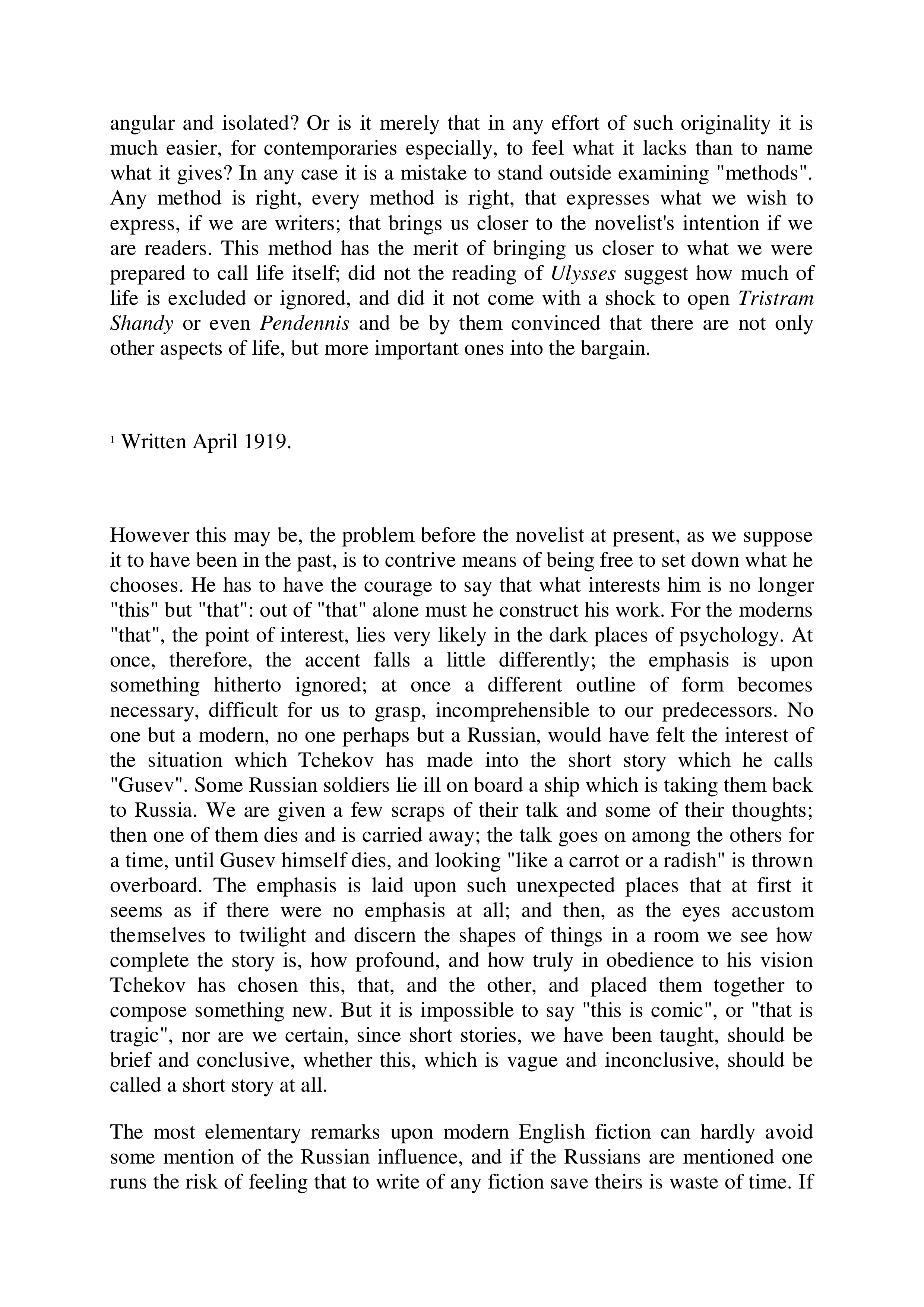 Modern Fiction Essay — page 5