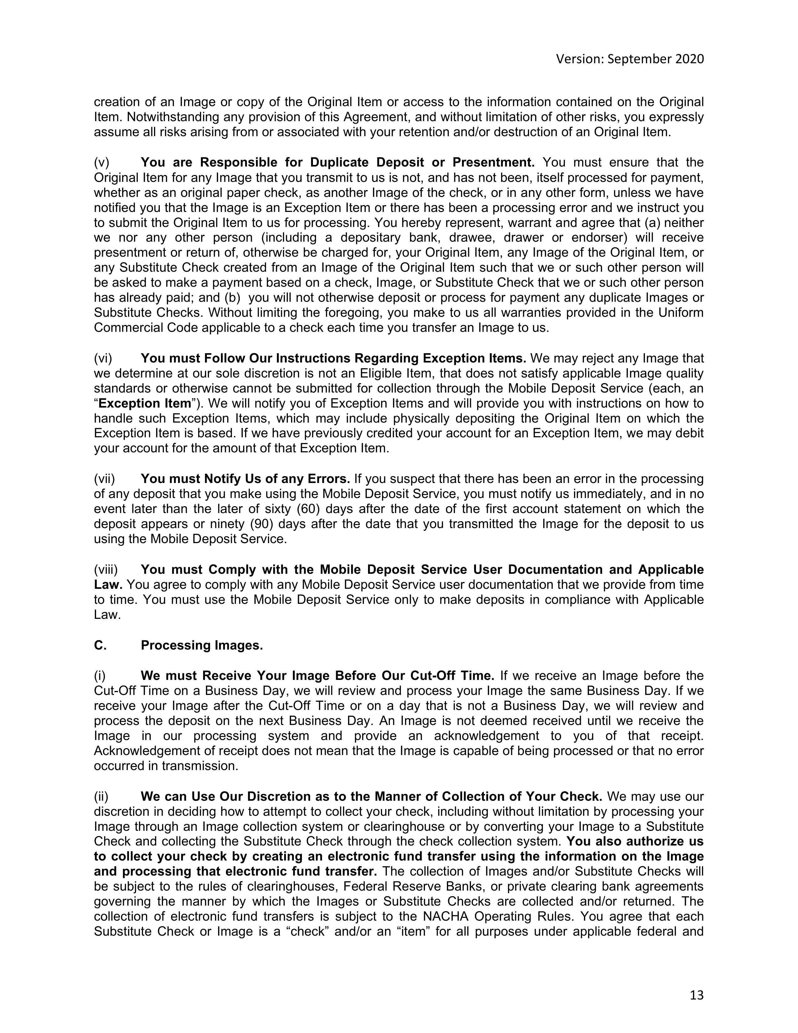 Morgan Stanley Online Services Agreement — page 13