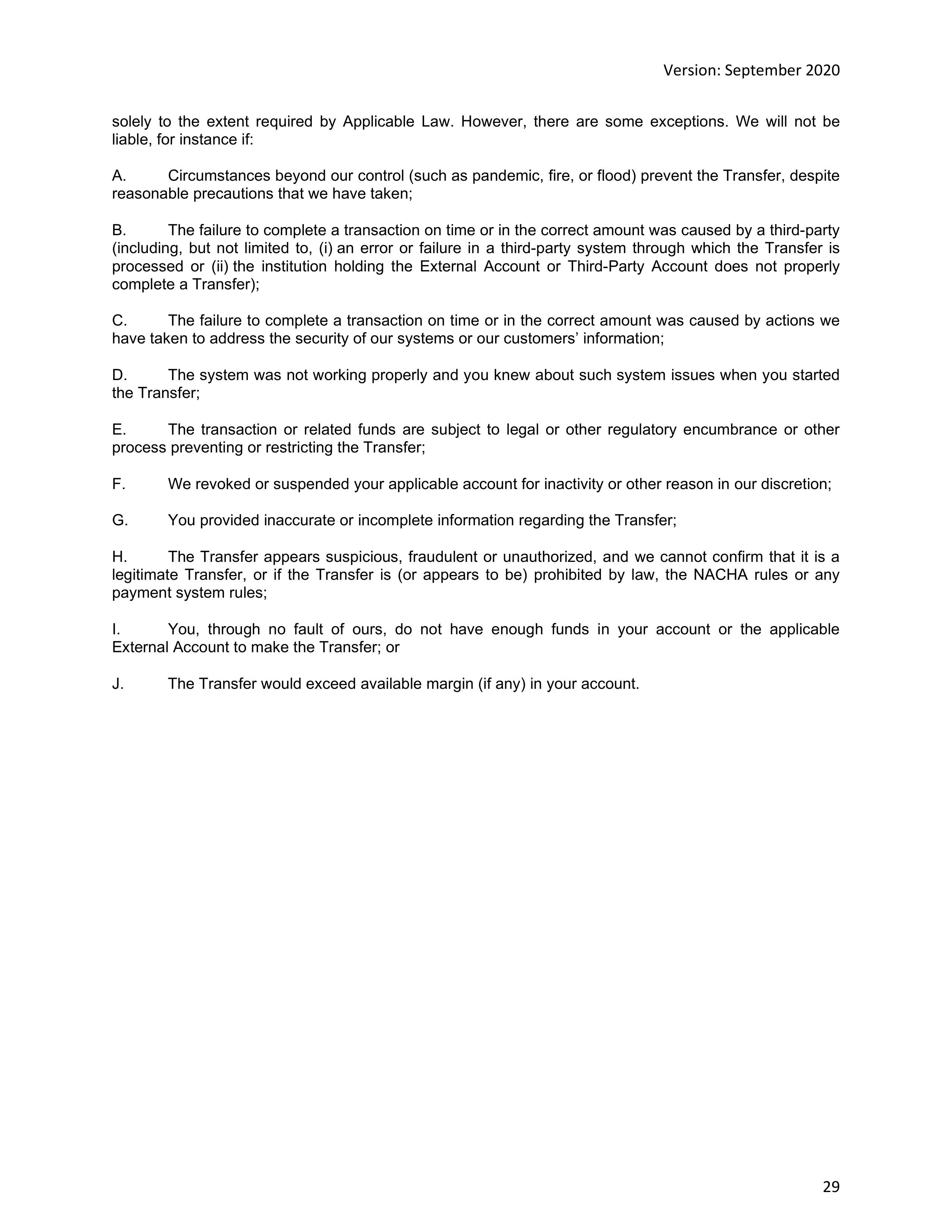 Morgan Stanley Online Services Agreement — page 29