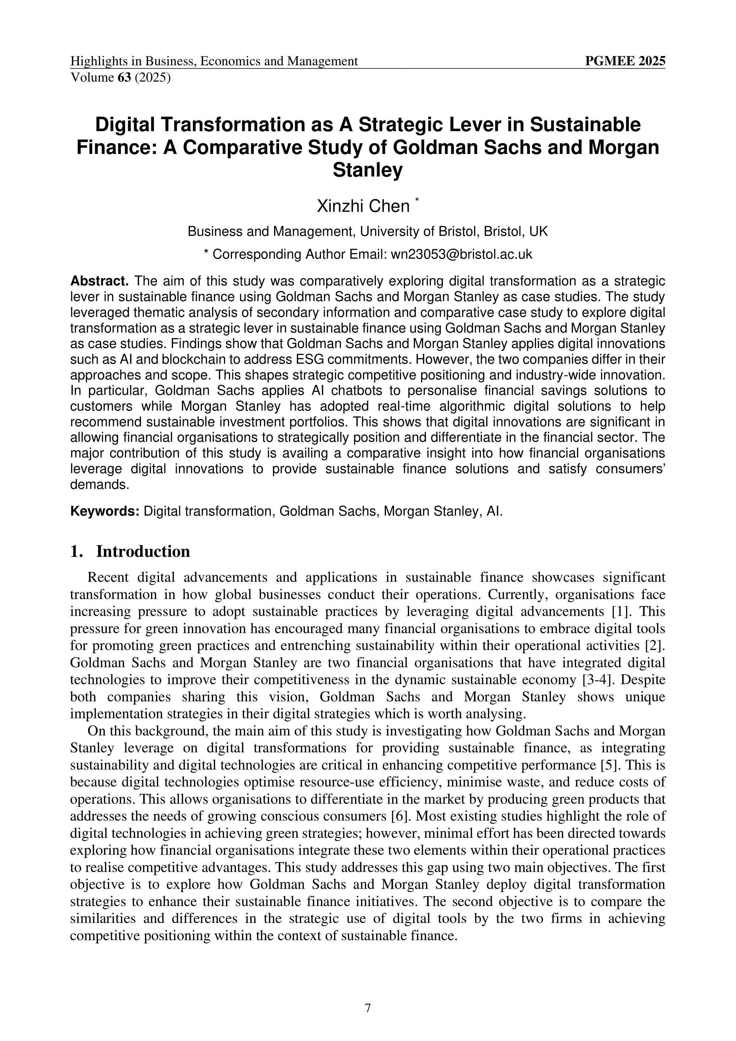 Morgan Stanley Sustainability Report — page 1