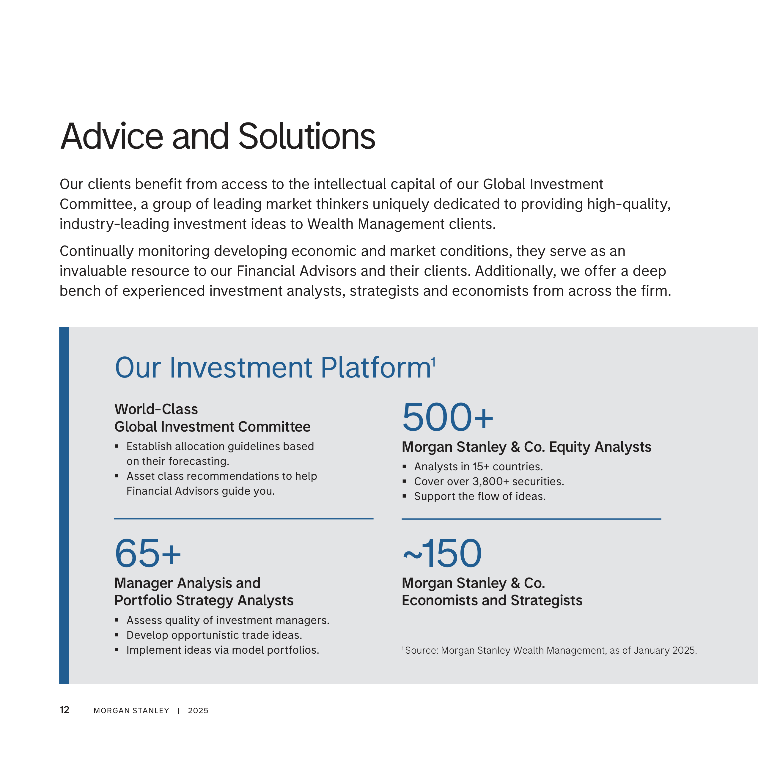 Morgan Stanley Wealth Management Brochure — page 12