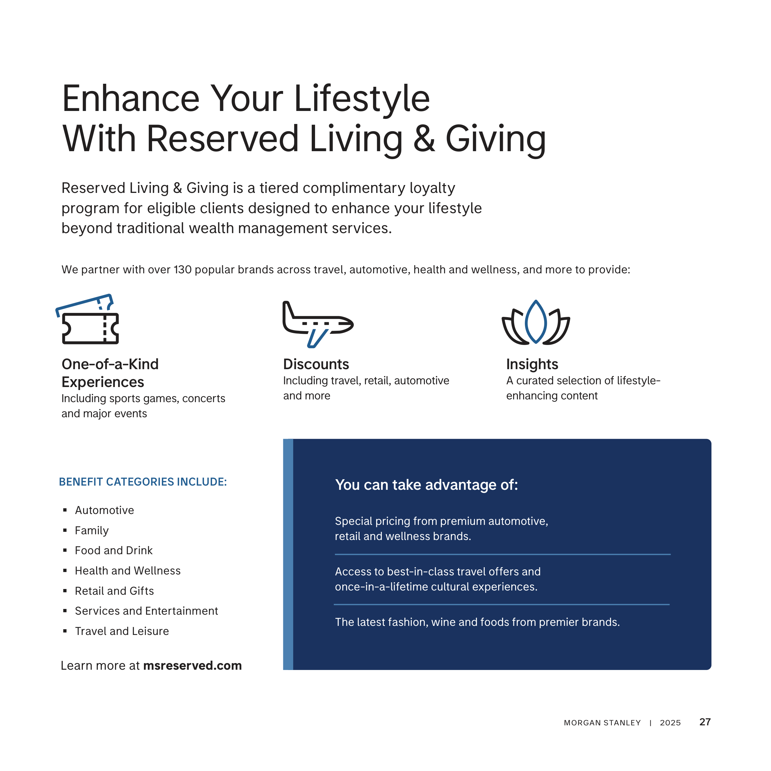 Morgan Stanley Wealth Management Brochure — page 27