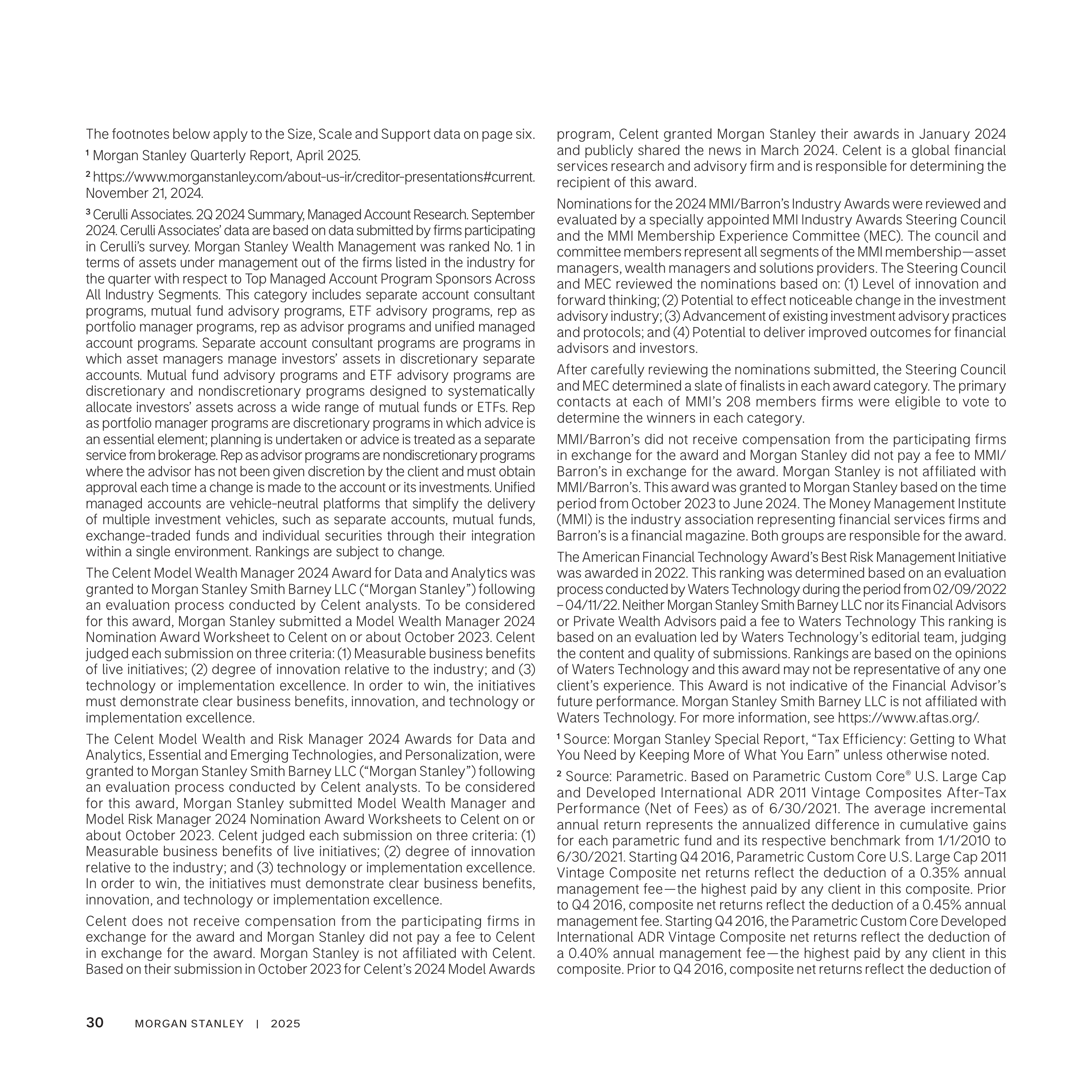Morgan Stanley Wealth Management Brochure — page 30