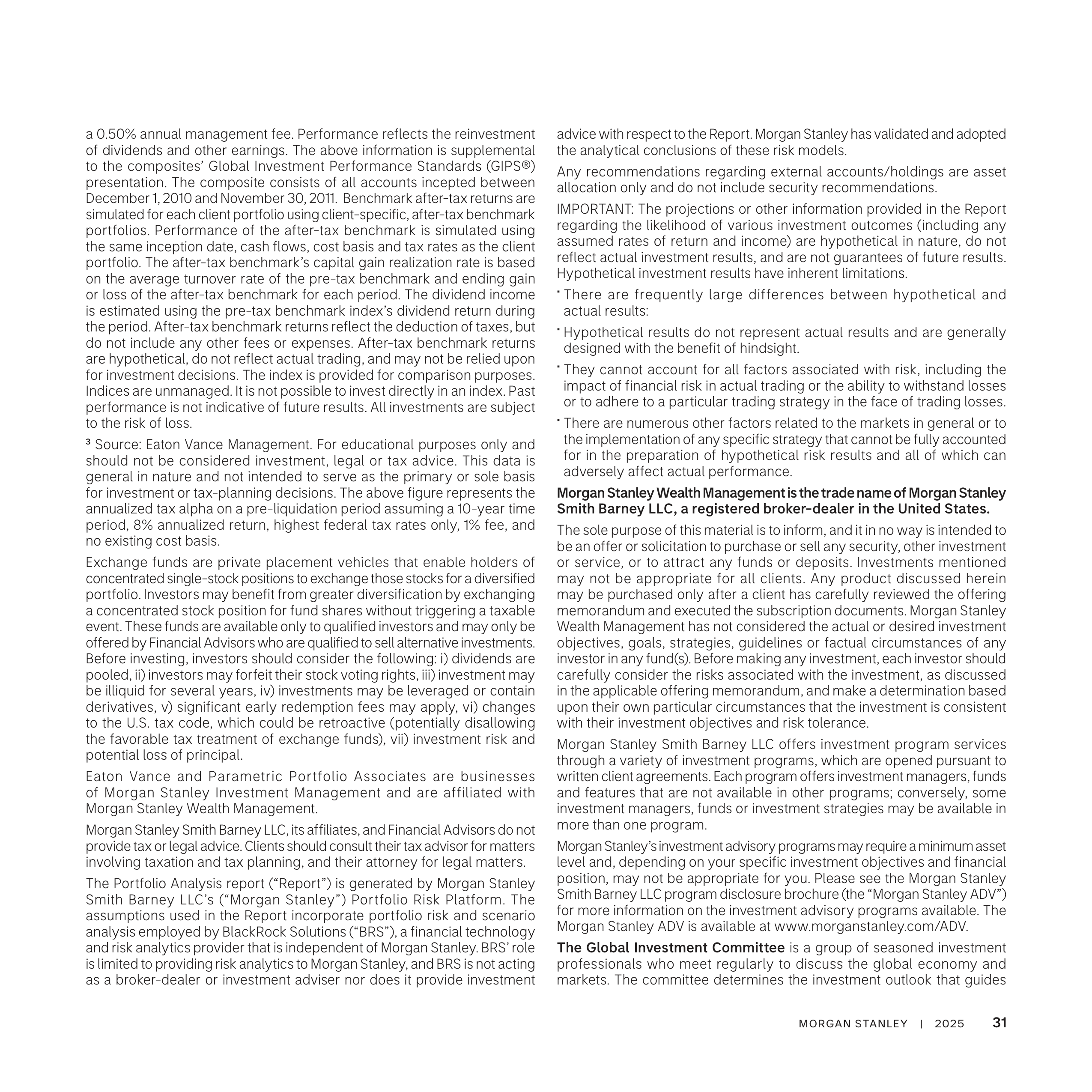 Morgan Stanley Wealth Management Brochure — page 31