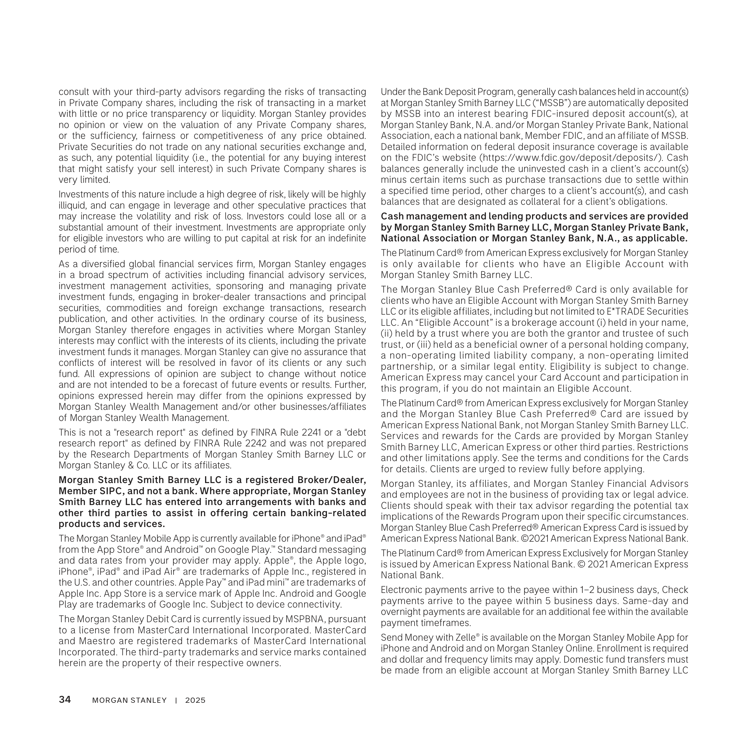 Morgan Stanley Wealth Management Brochure — page 34