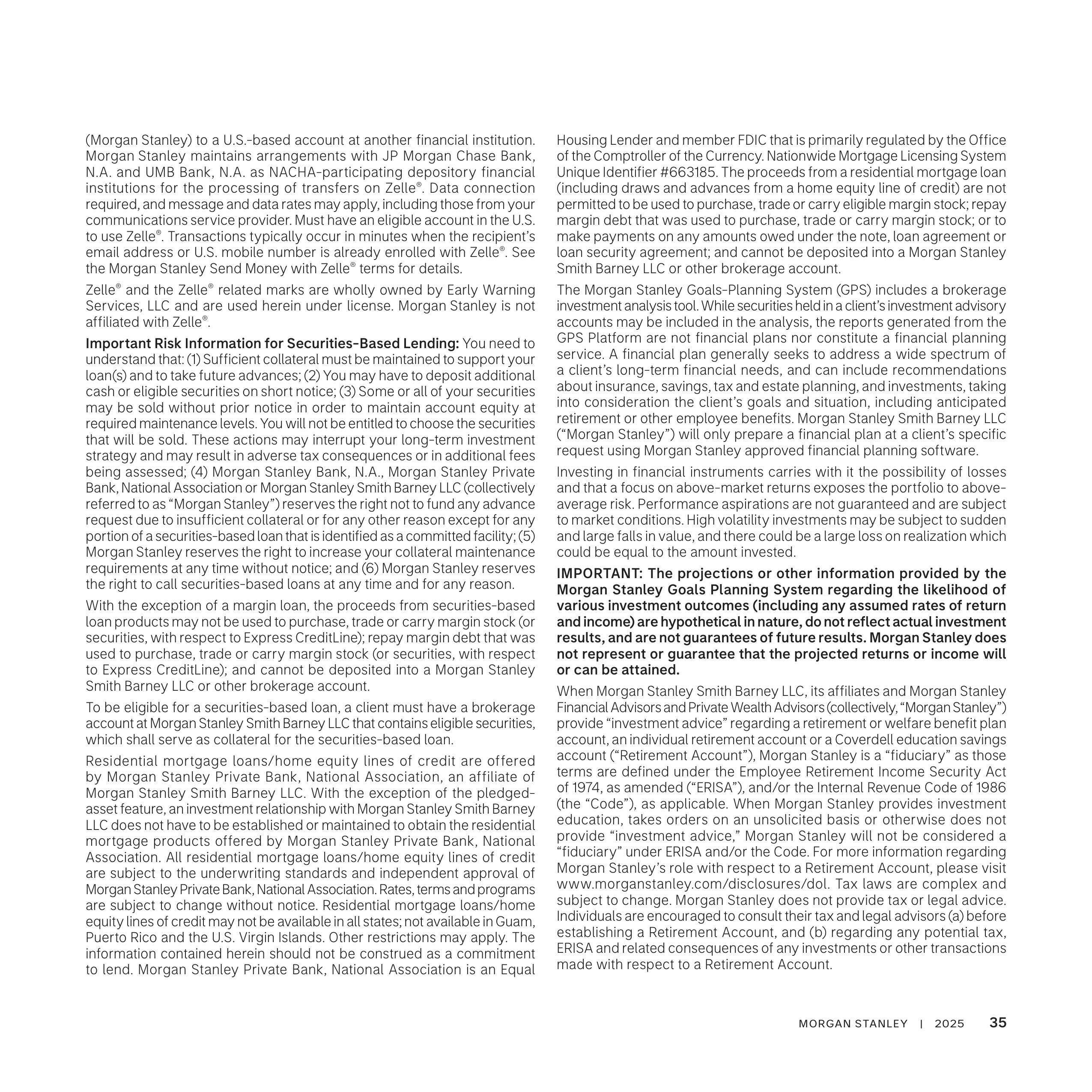 Morgan Stanley Wealth Management Brochure — page 35