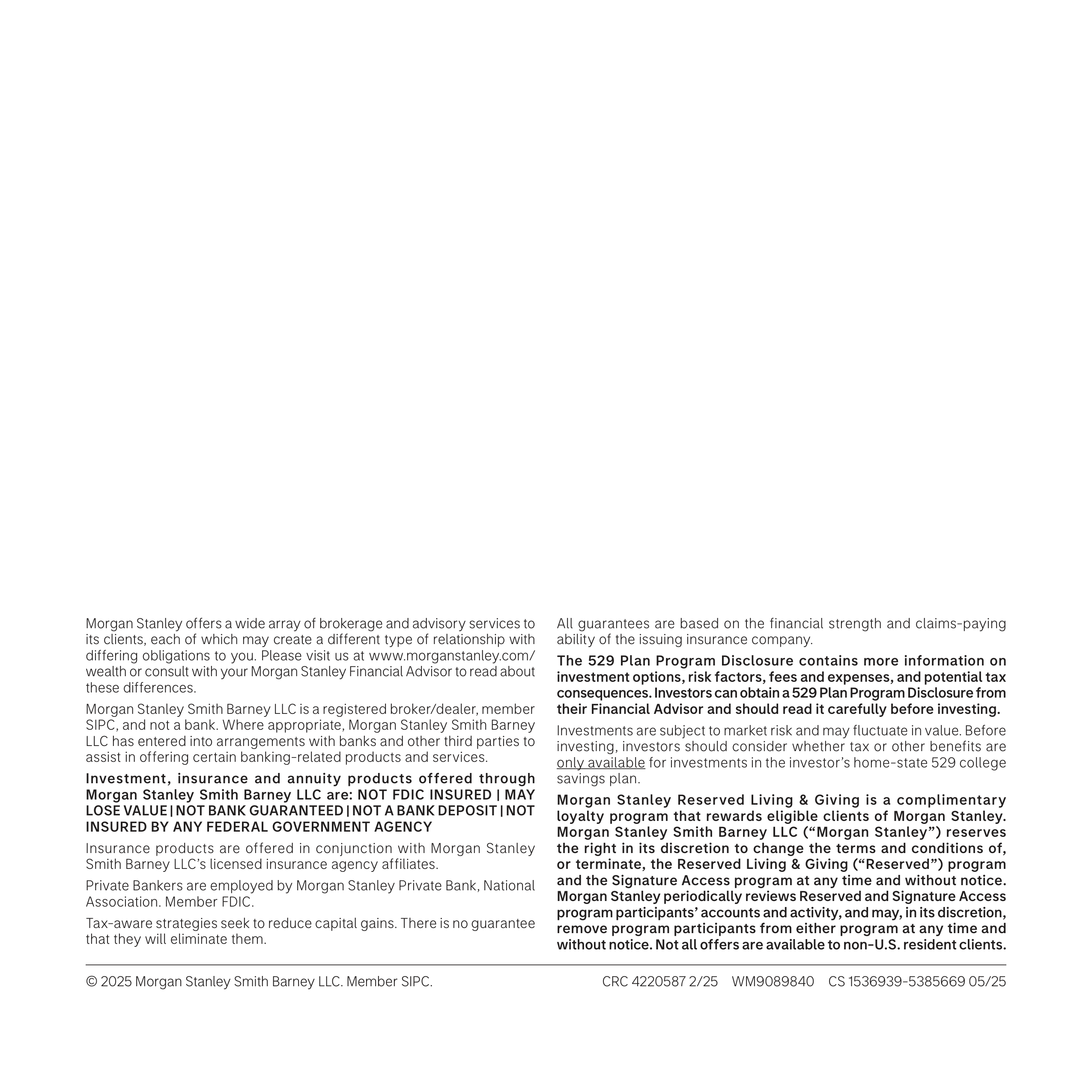 Morgan Stanley Wealth Management Brochure — page 36