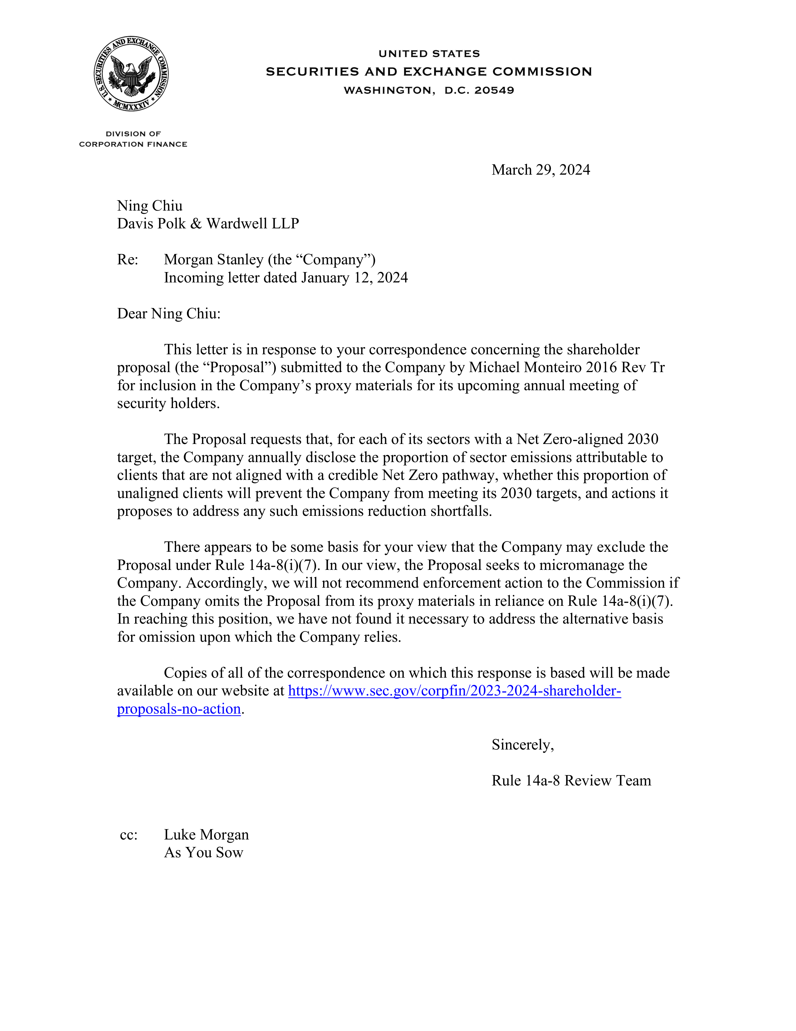 Morgan Stanley Proposal  — page 1