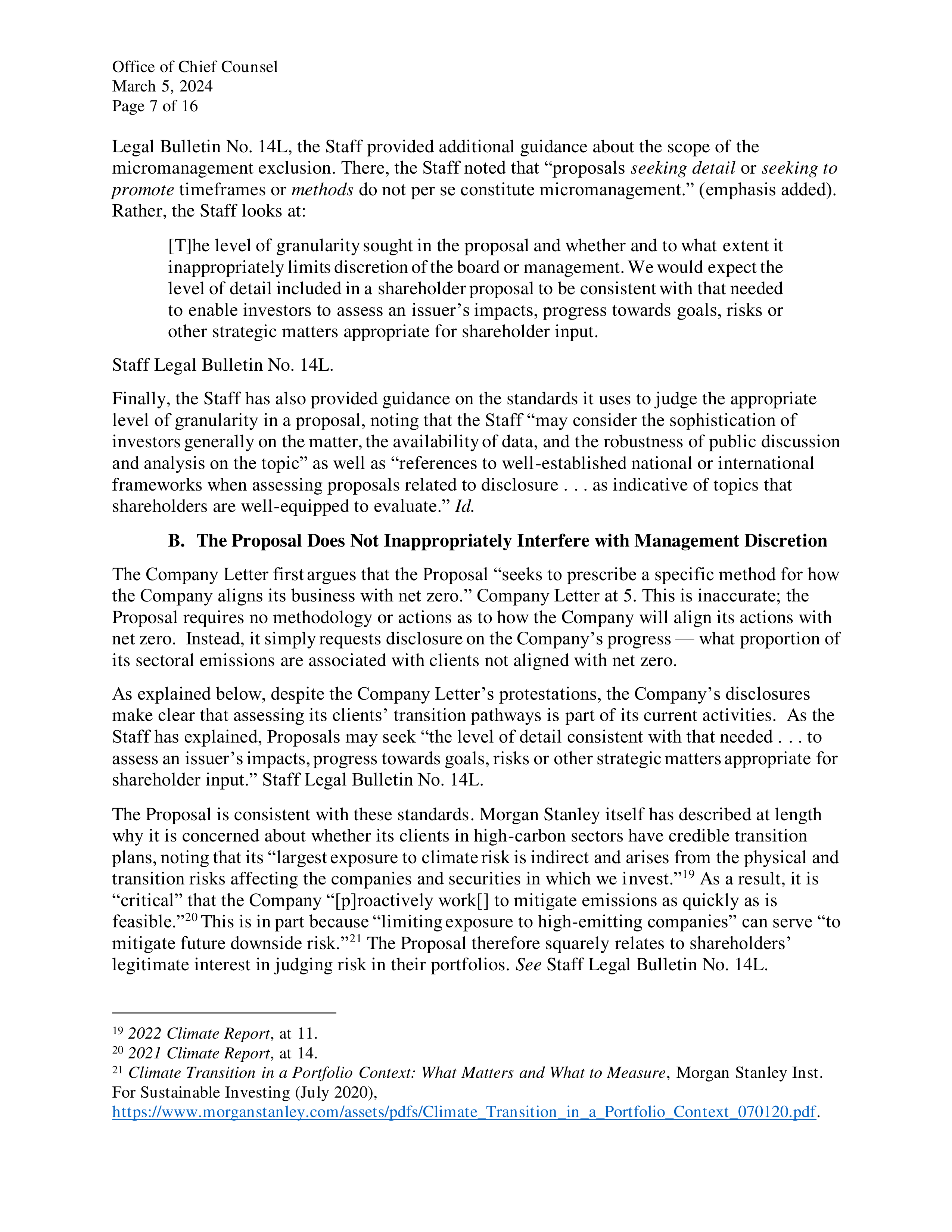 Morgan Stanley Proposal  — page 21