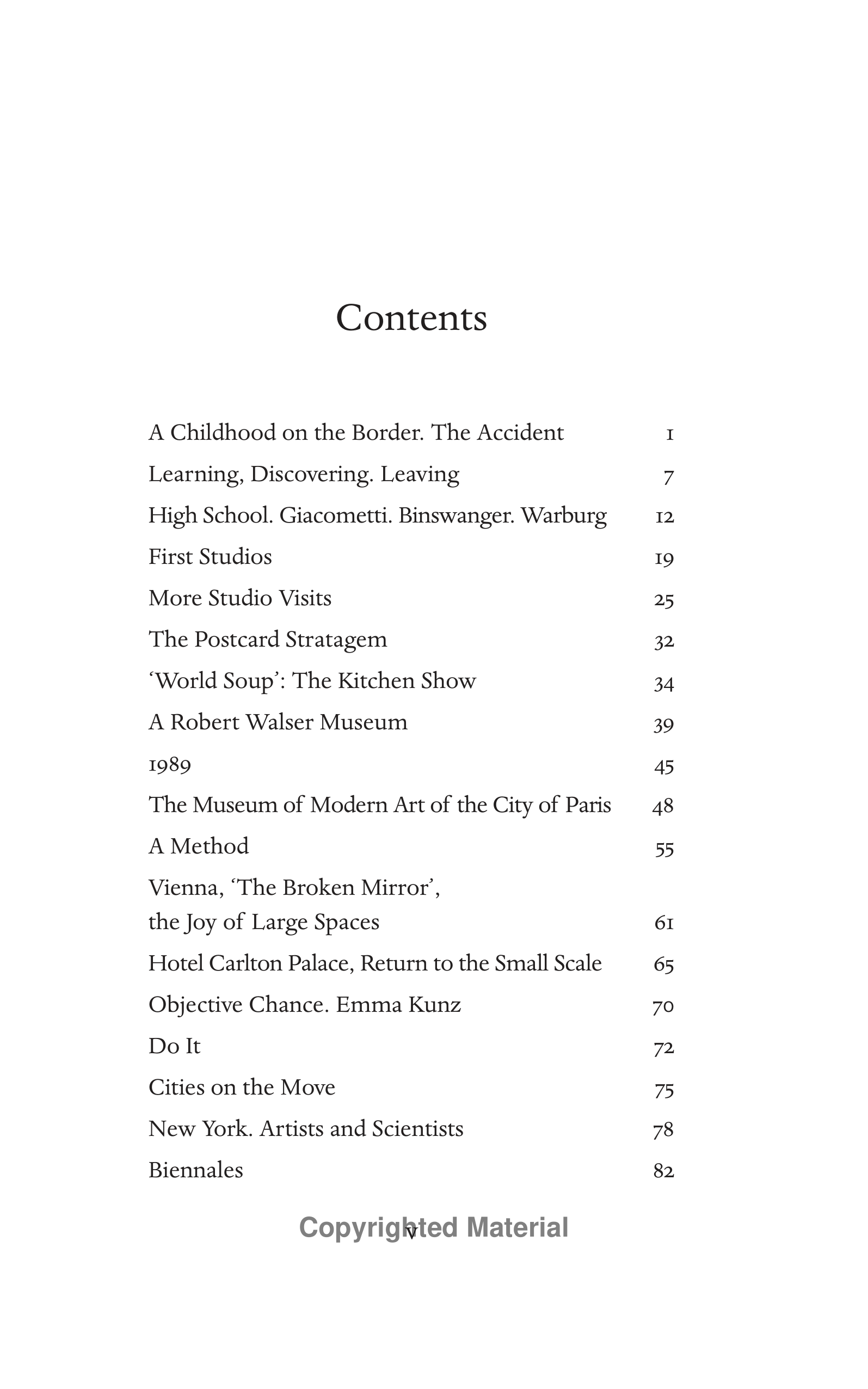 Museum Curators Hans Ulrich Obrist Life in Progress Biography — page 6