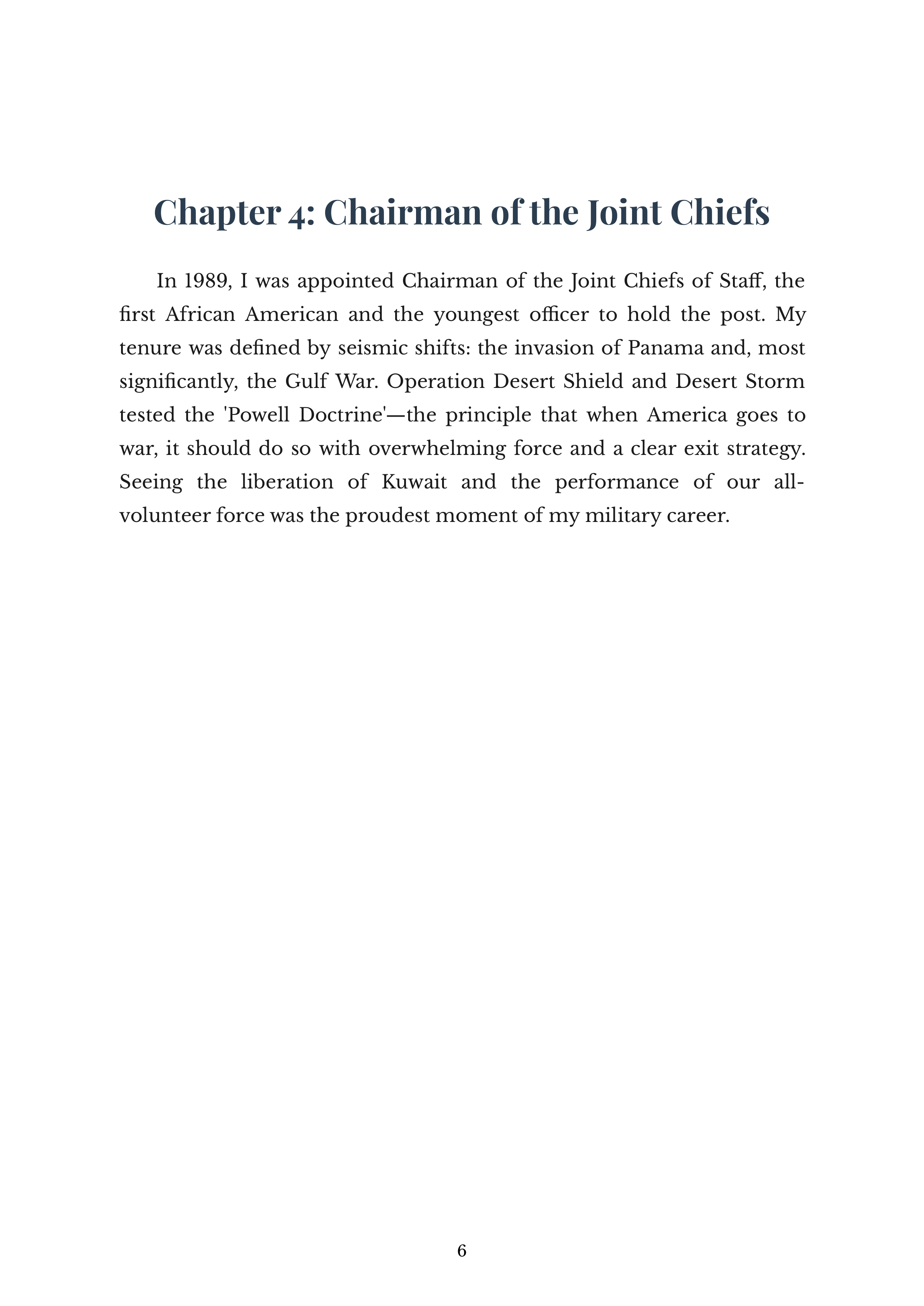 My American Journey by Colin Powell US Army General and Secretary of State Autobiography — page 6