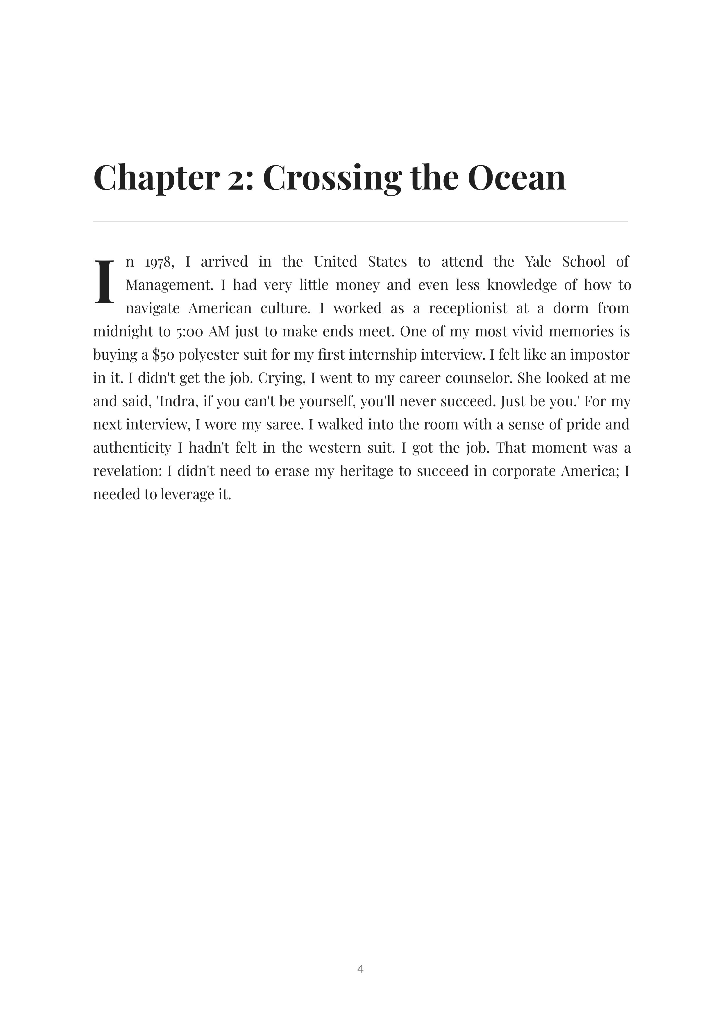 My Life in Full by Indra Nooyi PepsiCo CEO Autobiography — page 4