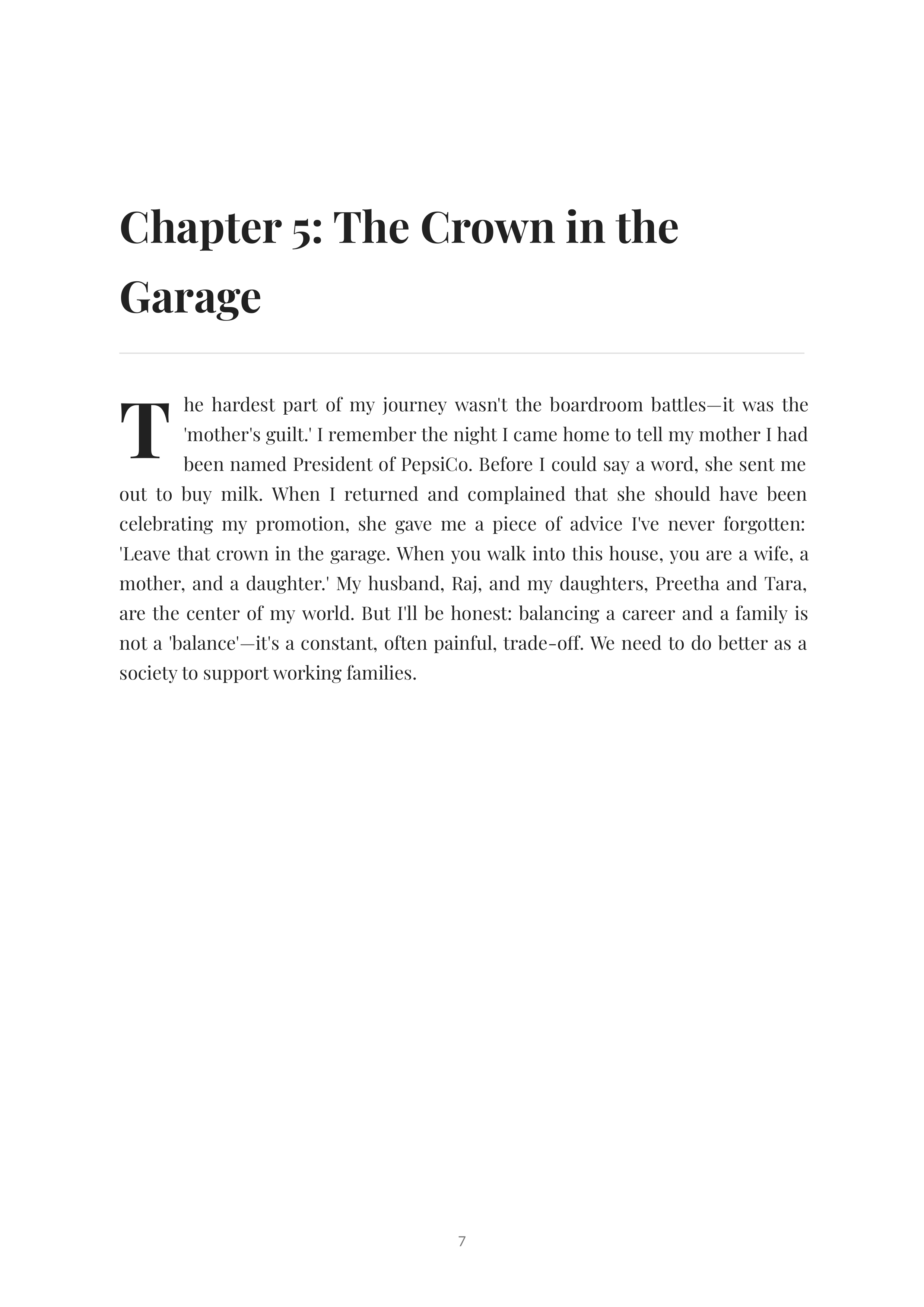 My Life in Full by Indra Nooyi PepsiCo CEO Autobiography — page 7