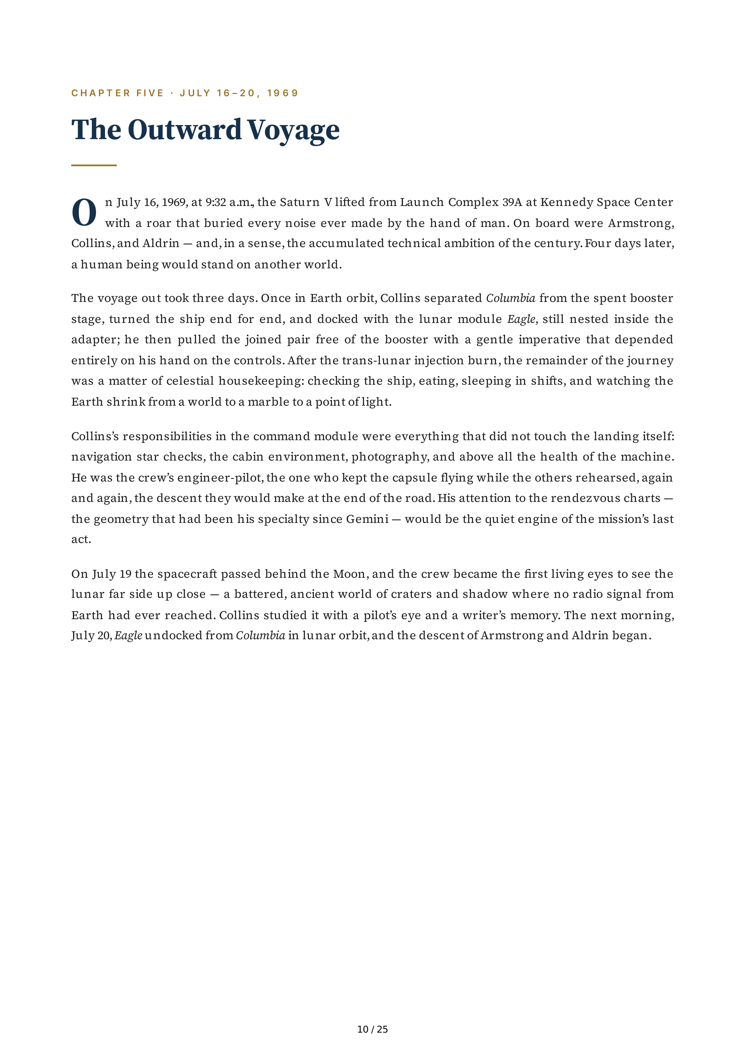 NASA Michael Collins Carrying the Fire Biography — page 10