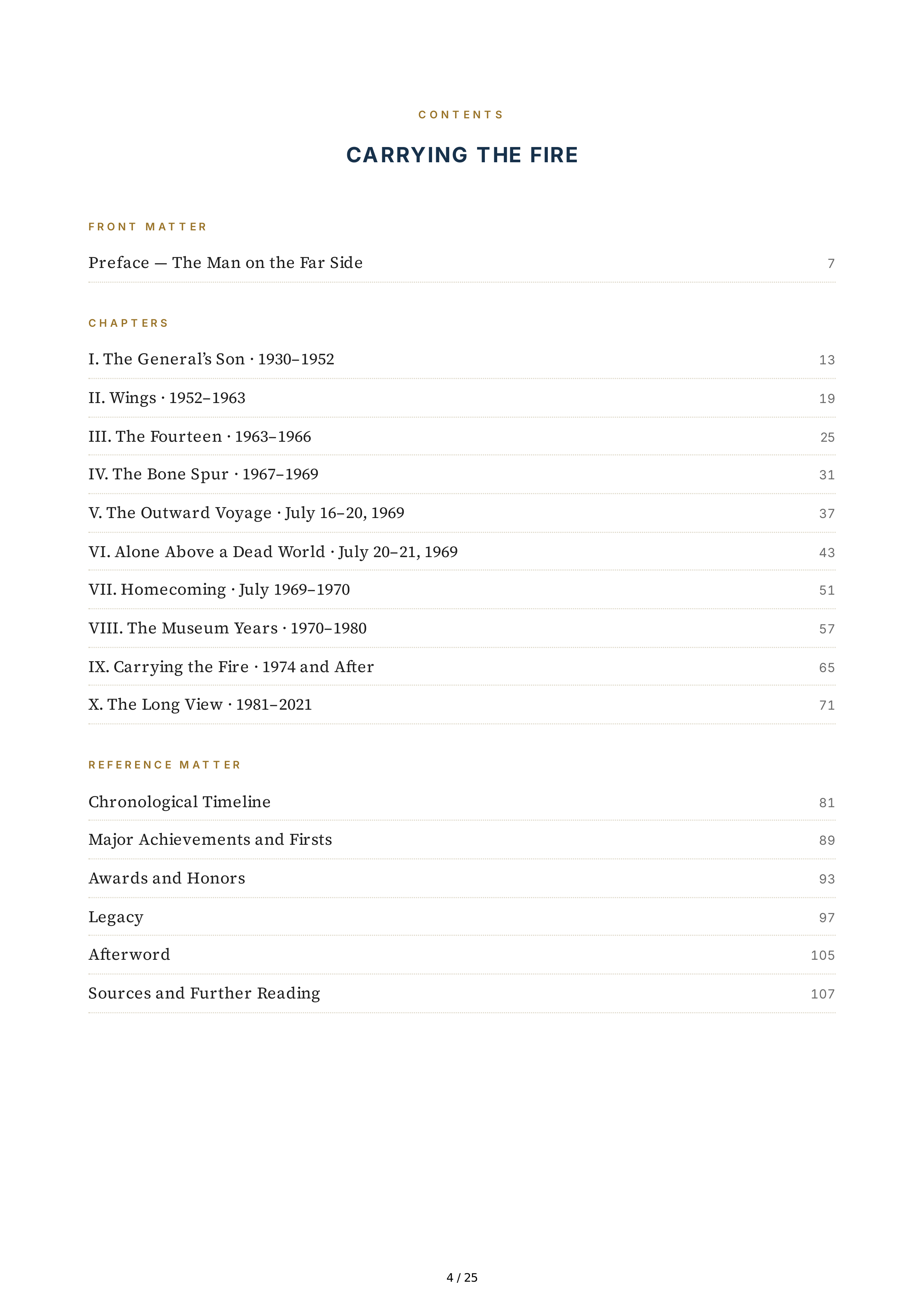 NASA Michael Collins Carrying the Fire Biography — page 4