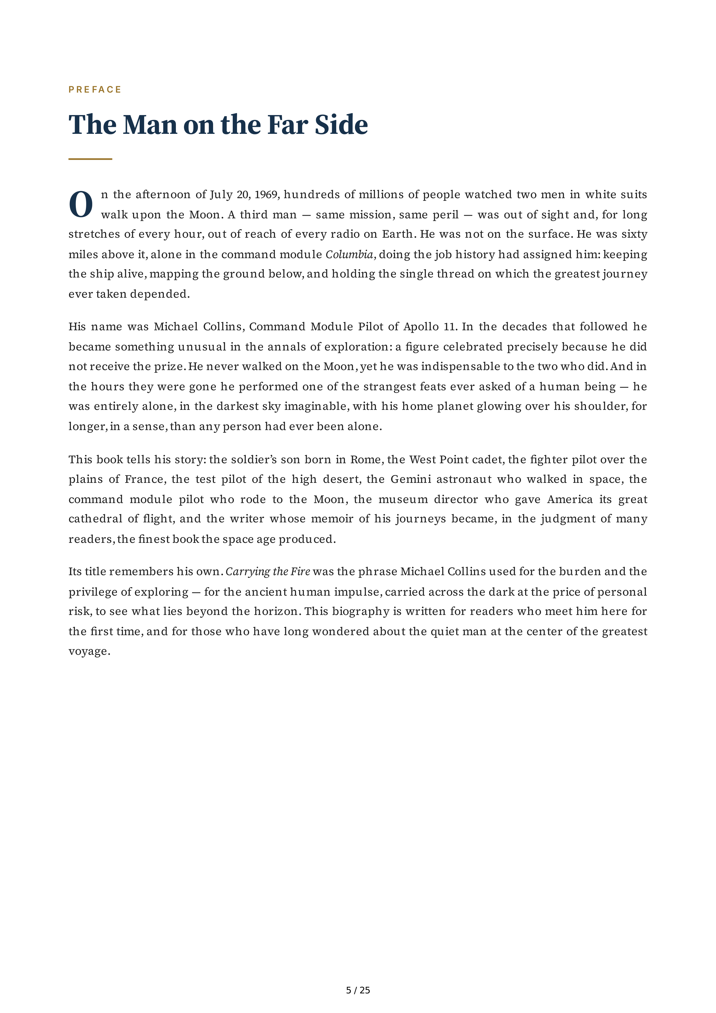 NASA Michael Collins Carrying the Fire Biography — page 5