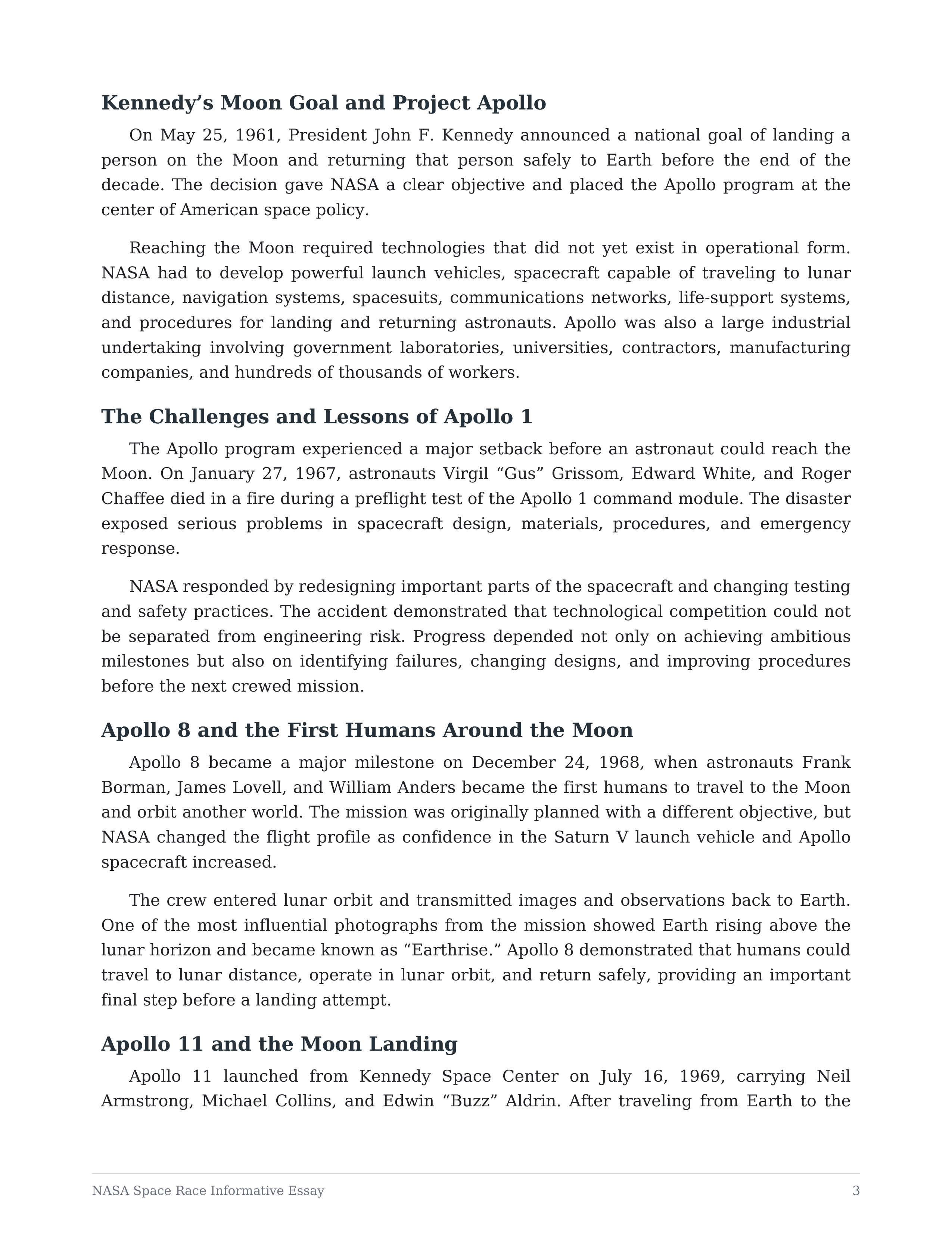 NASA Space Race Informative Essay — page 3