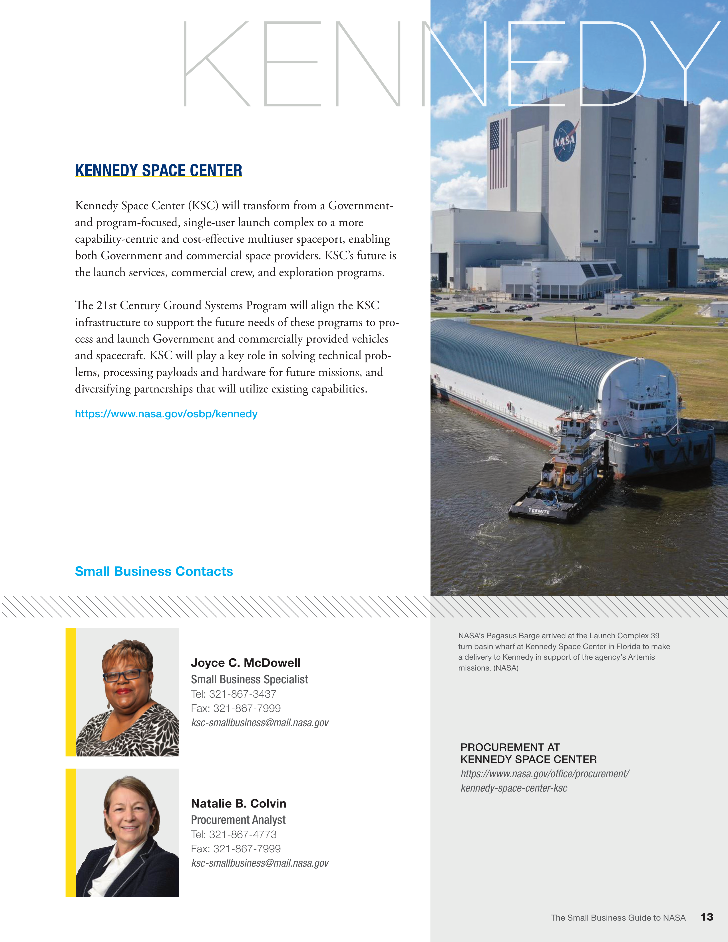 NASA The Small Business Guide to NASA — page 13