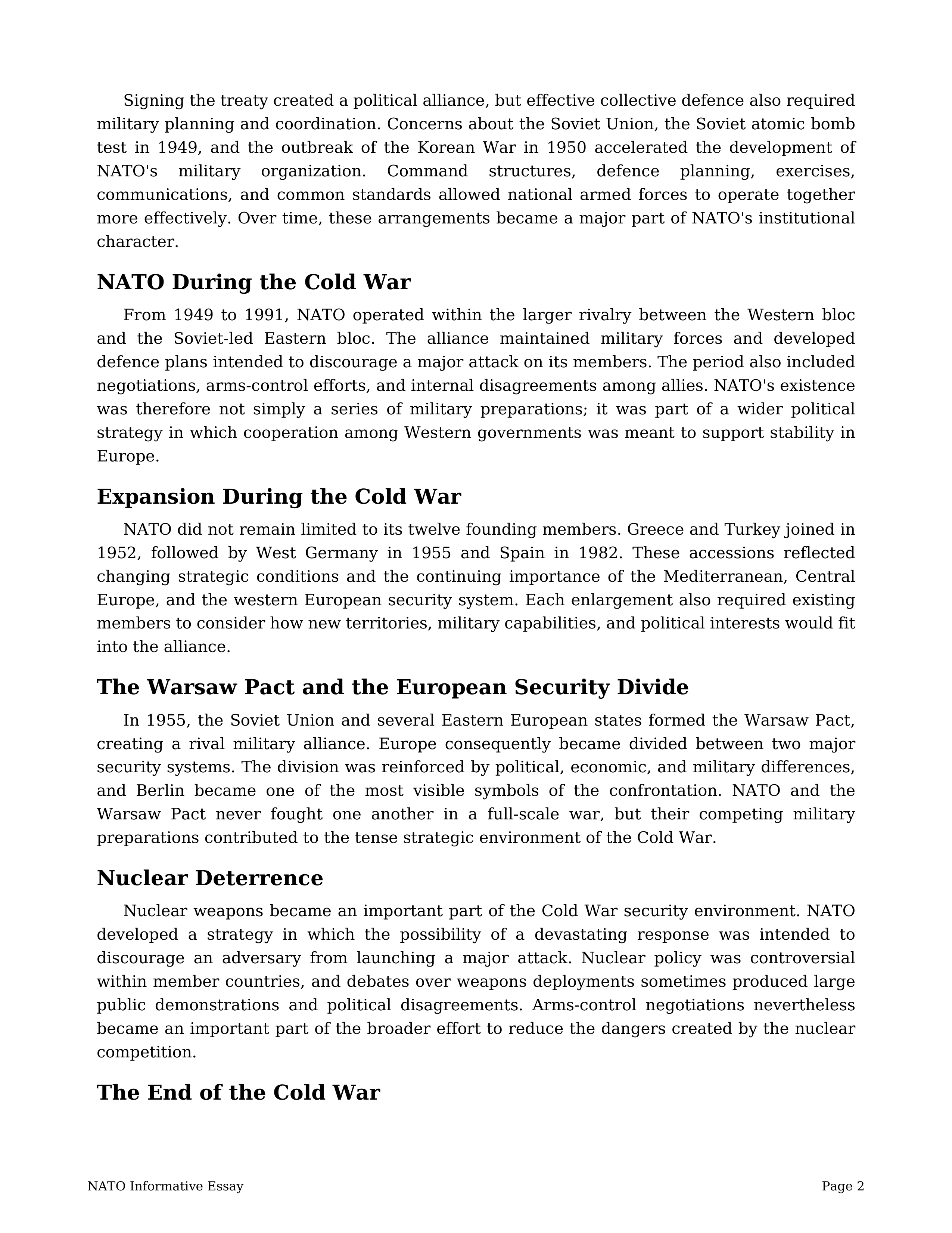 NATO Informative Essay — page 2