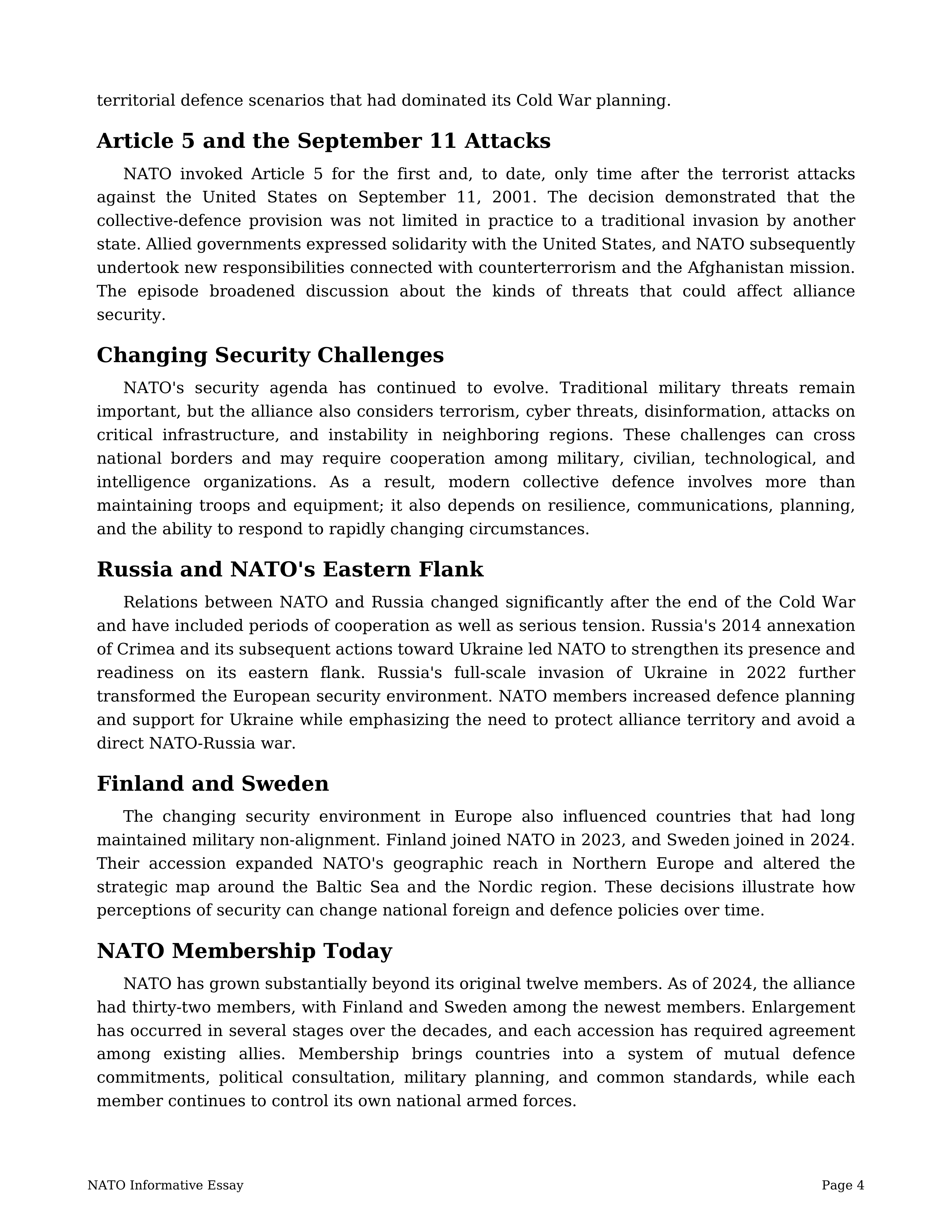 NATO Informative Essay — page 4
