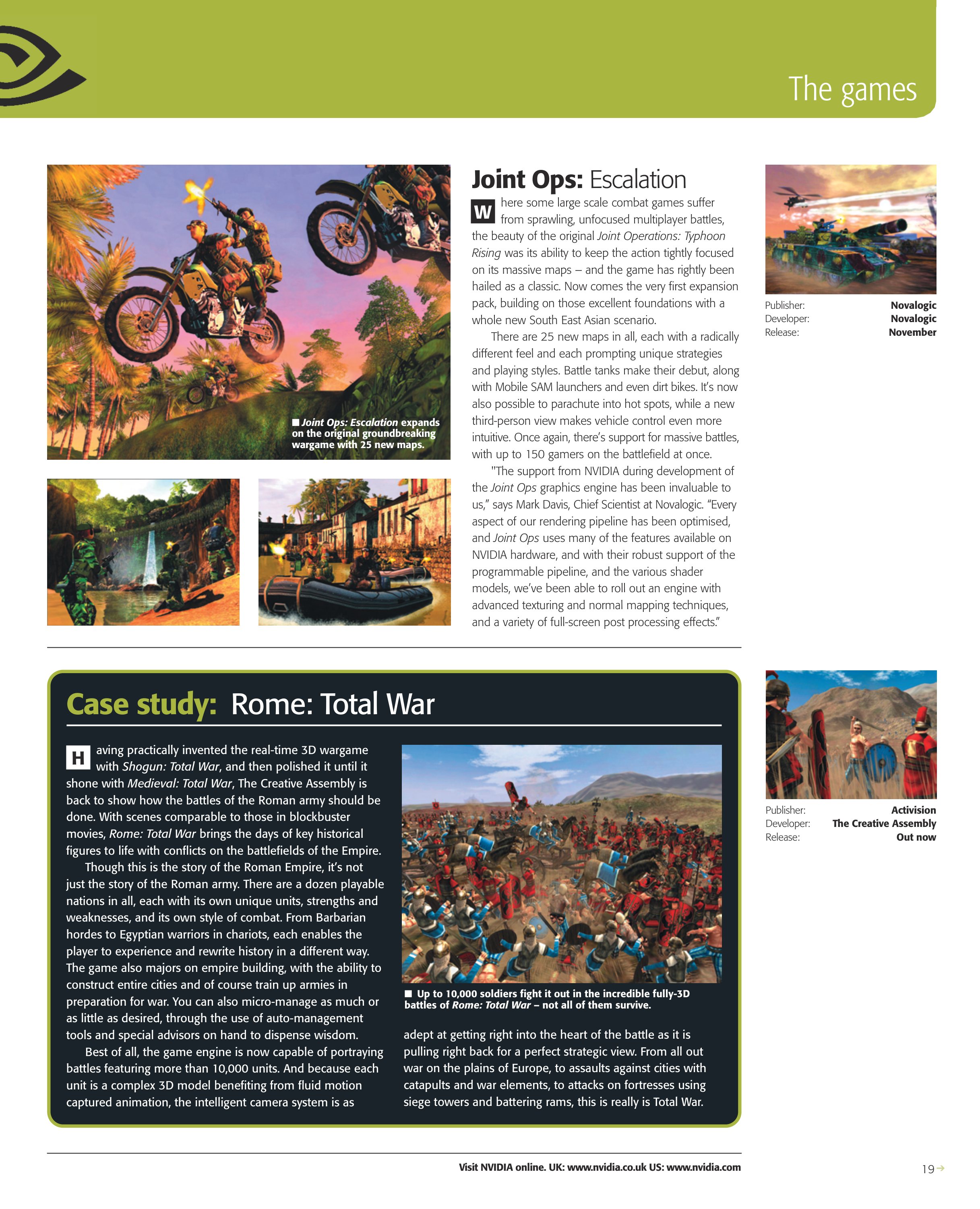 NVIDIA Gaming Magazine — page 19