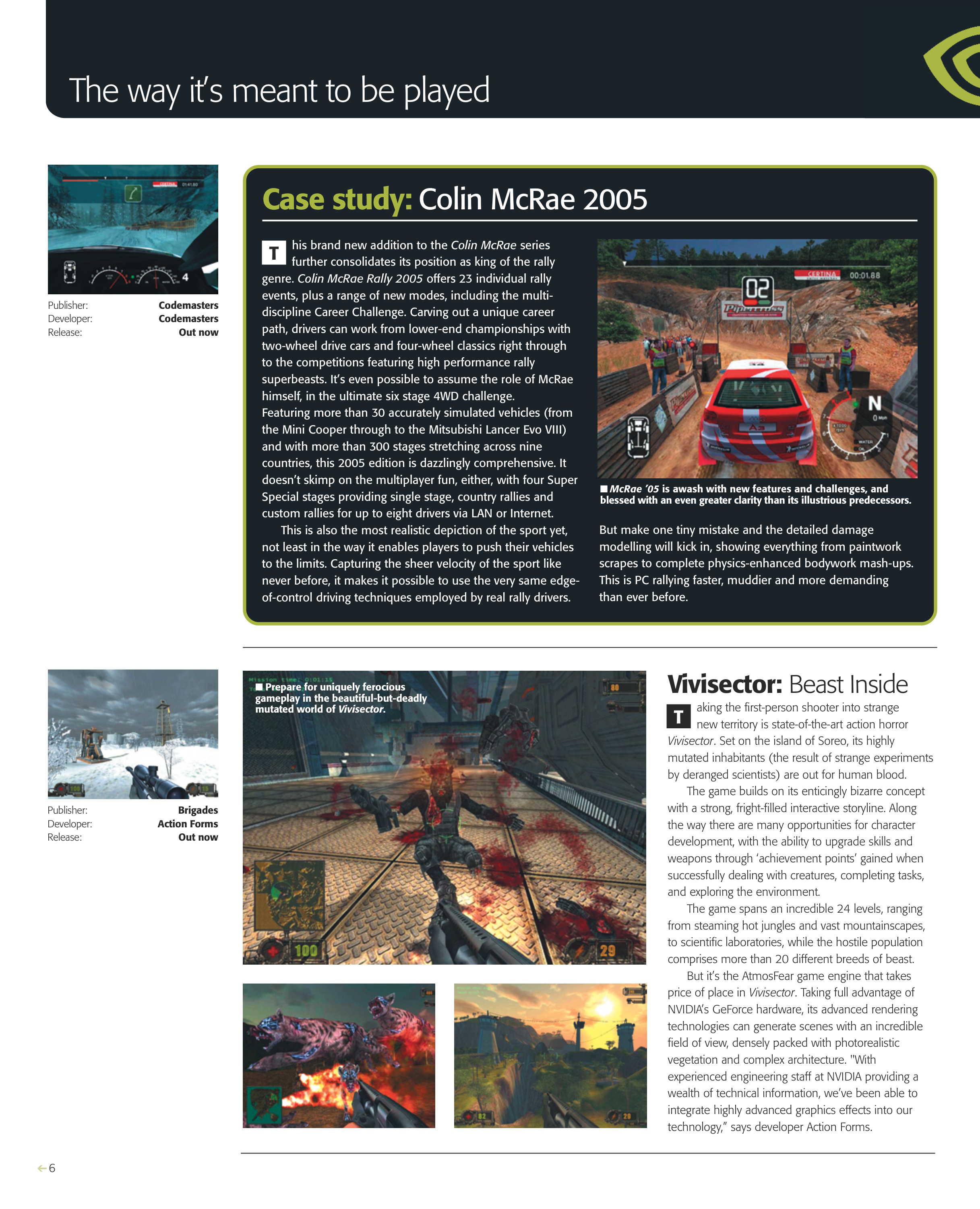 NVIDIA Gaming Magazine — page 6