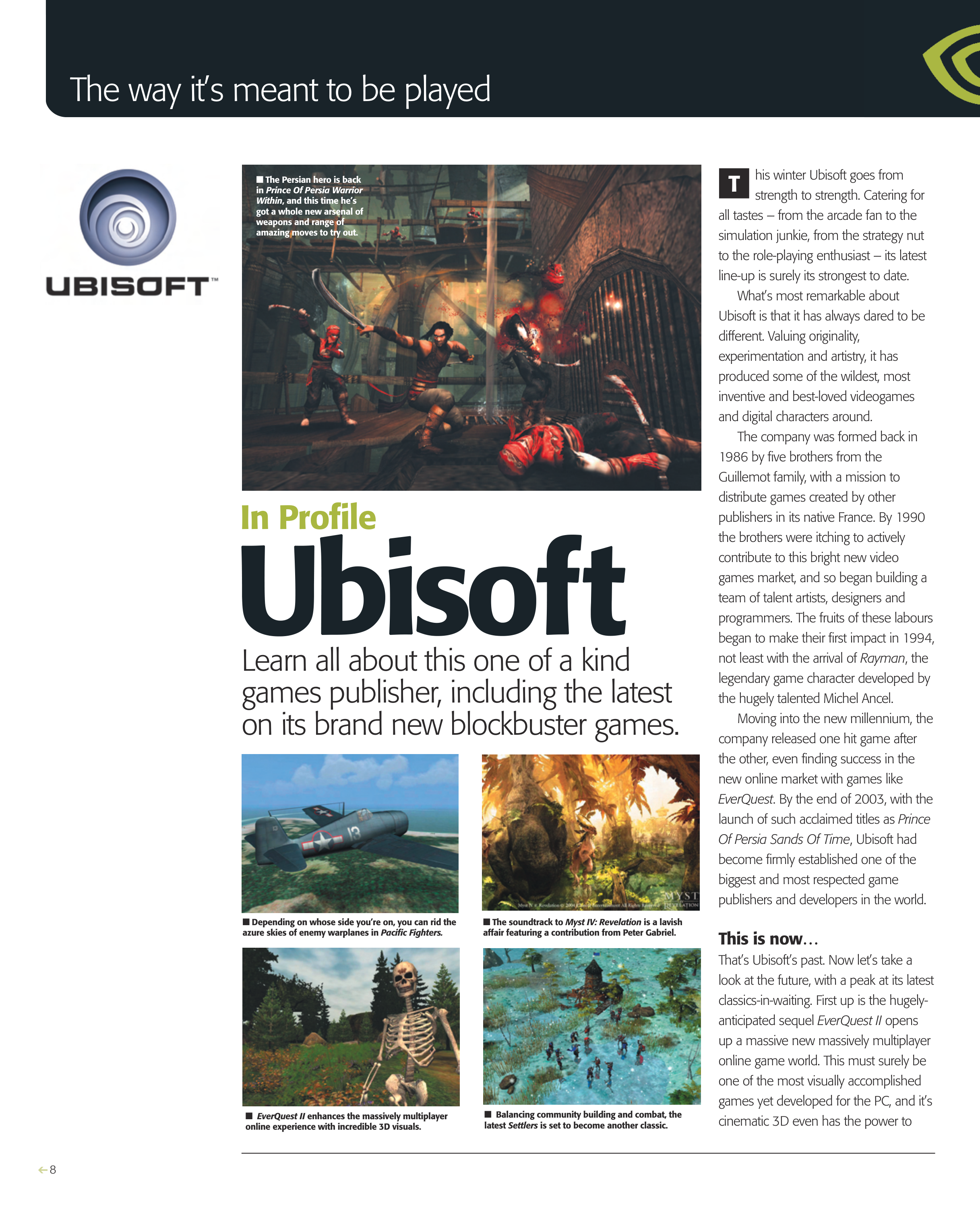 NVIDIA Gaming Magazine — page 8