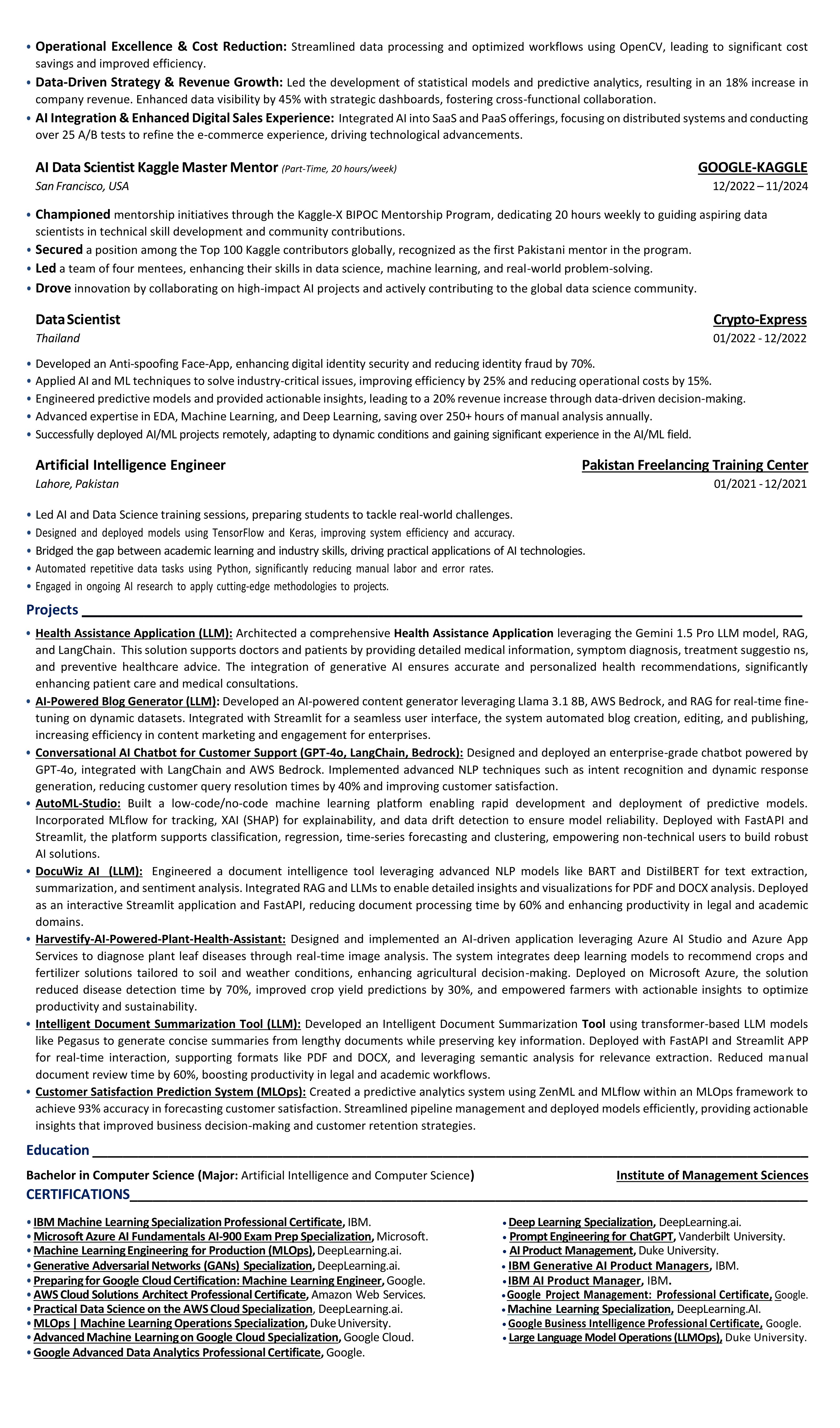 NVIDIA Machine Learning Engineer Resume — page 2