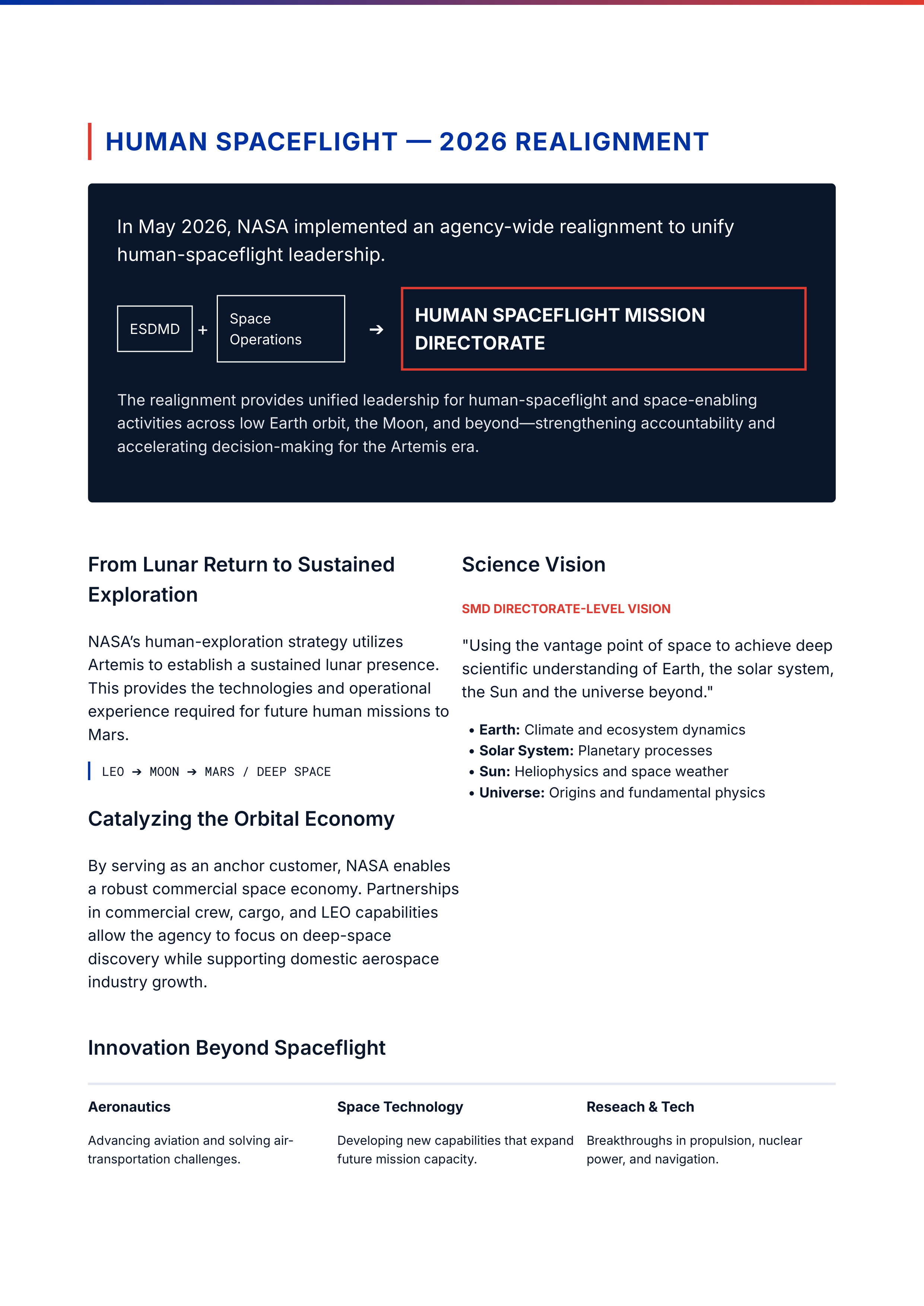 Nasa Vision Statement — page 2