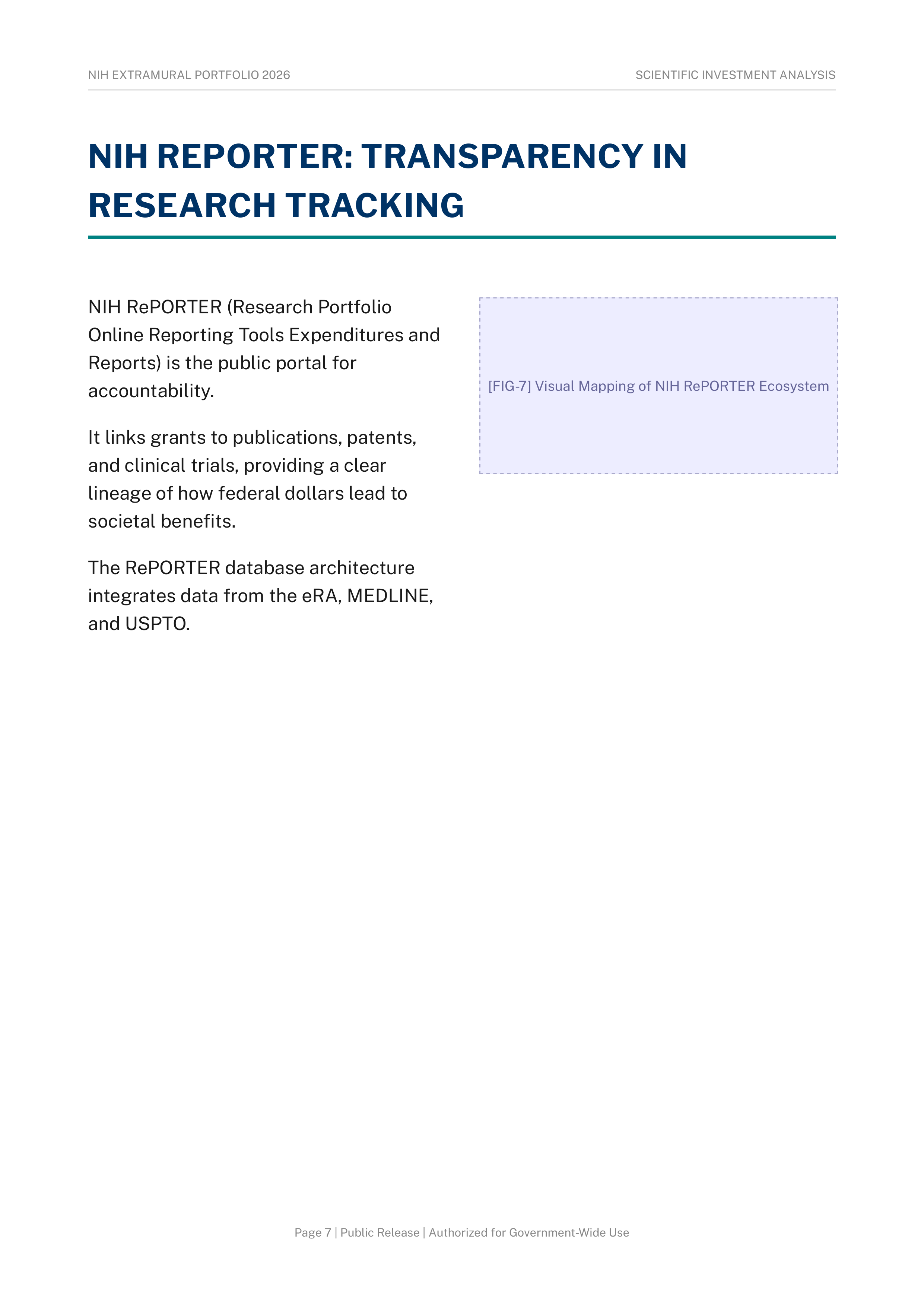 National Institutes of Health’s (NIH) Extramural Research Grants & Awards Portfolio — page 7