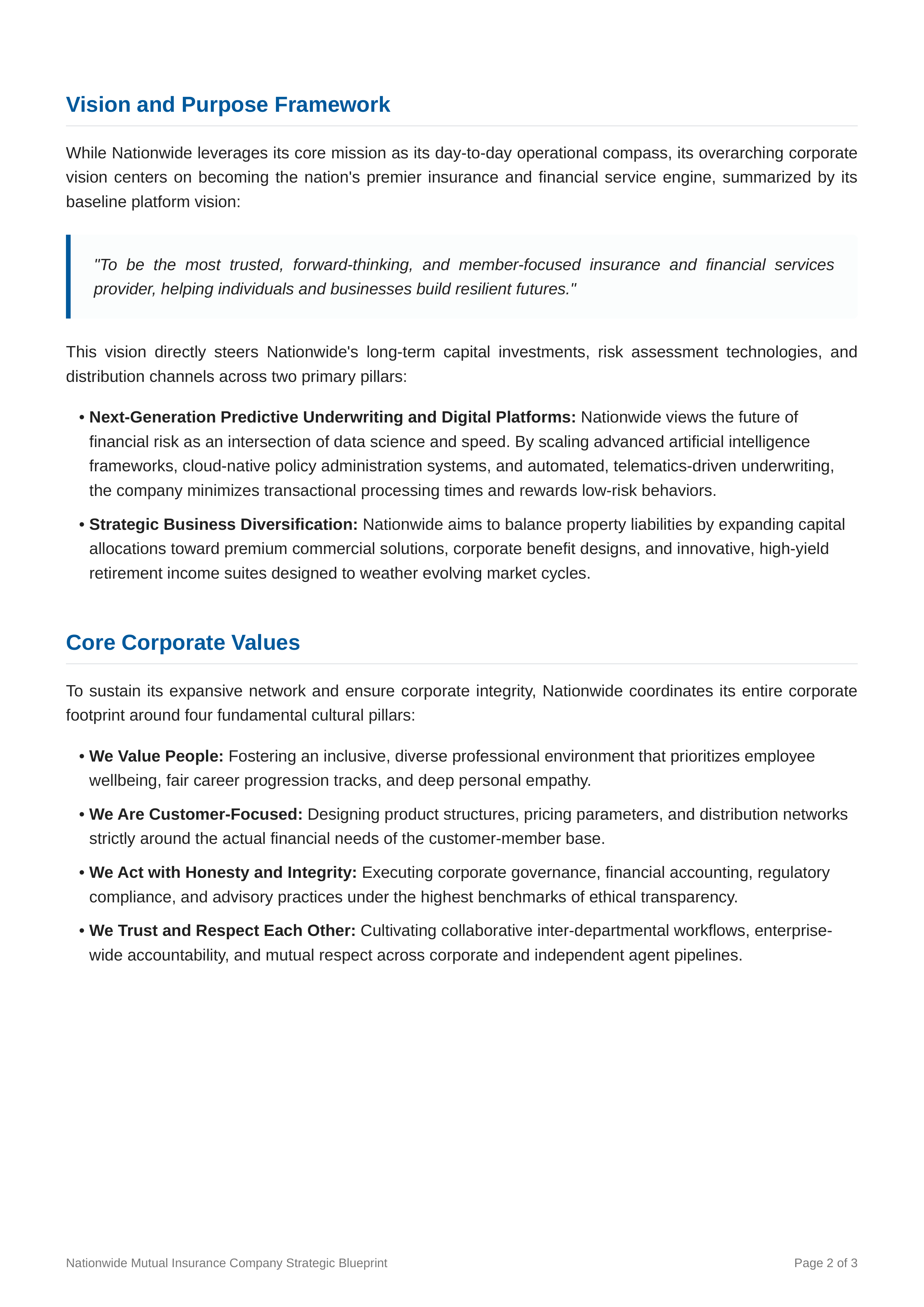 Nationwide Mission Statement — page 2