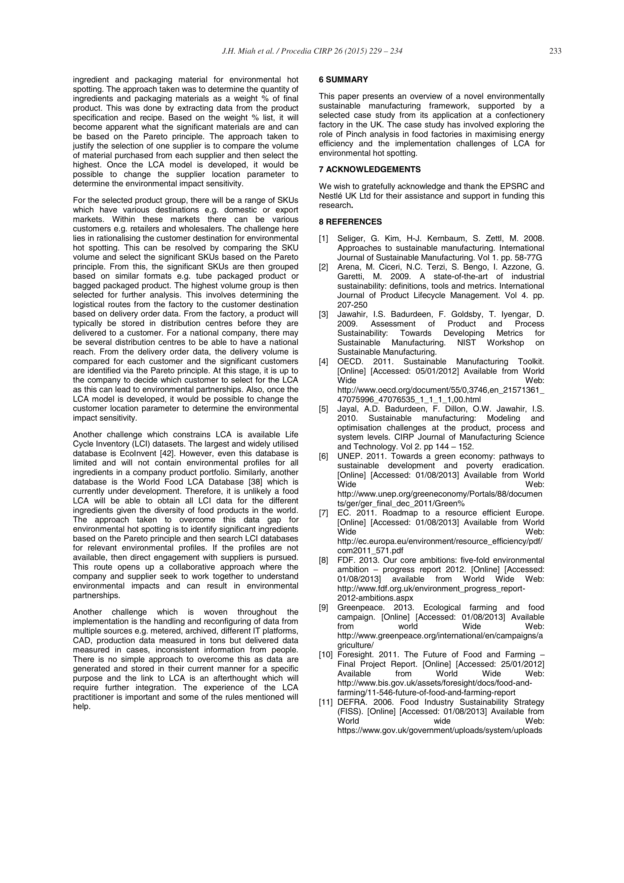 Nestle Sustainability Report — page 5