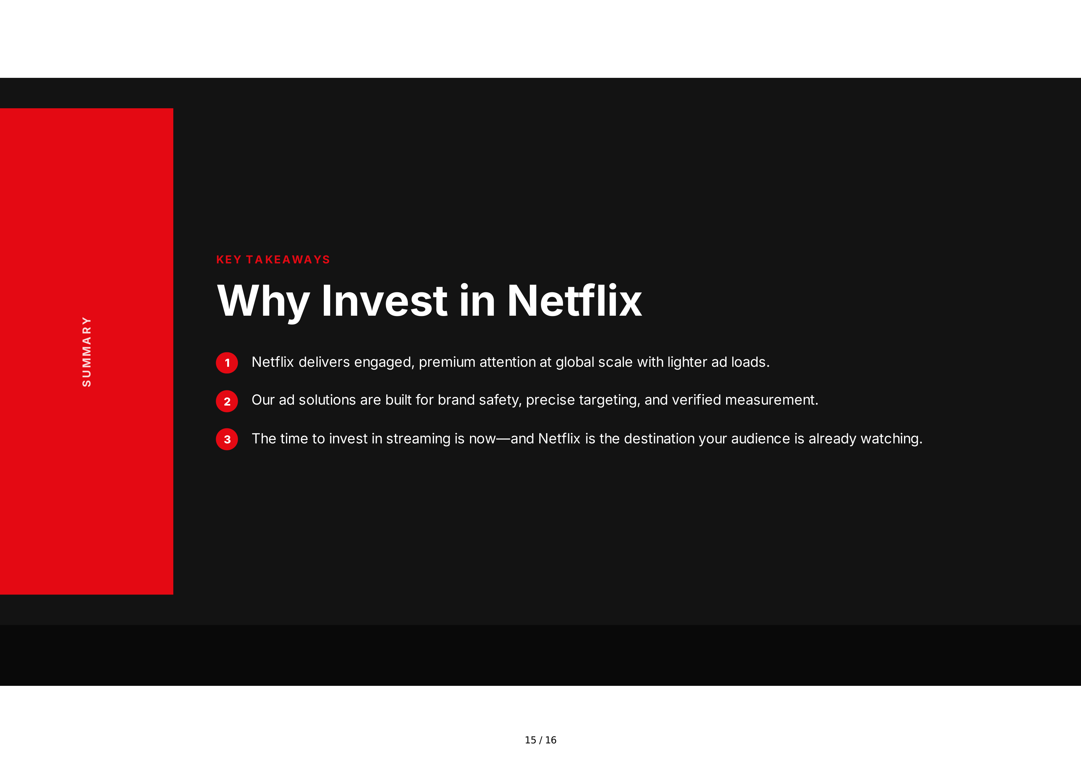 Netflix Advertising Sales Pitch Presentation — page 15