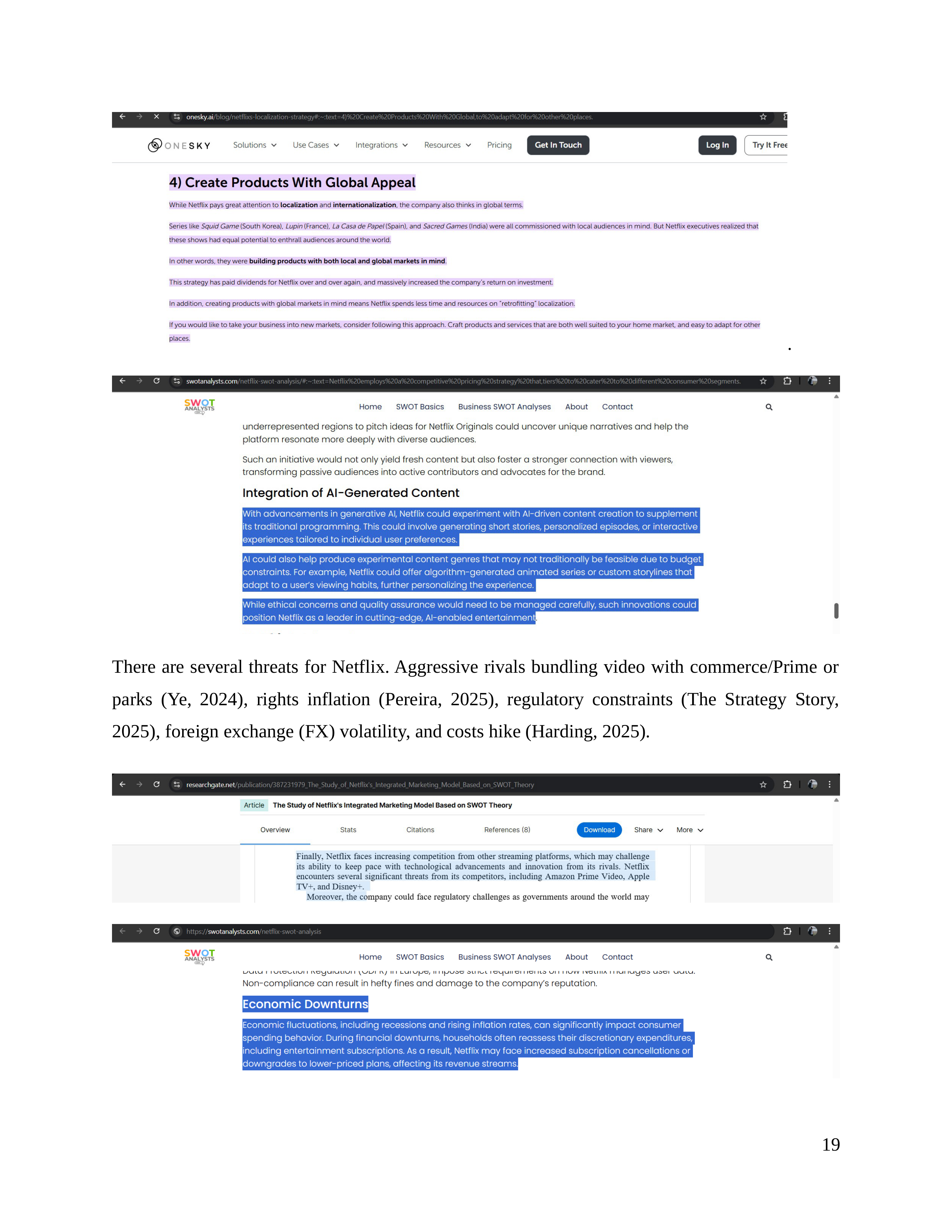 Netflix Business Plan  — page 20