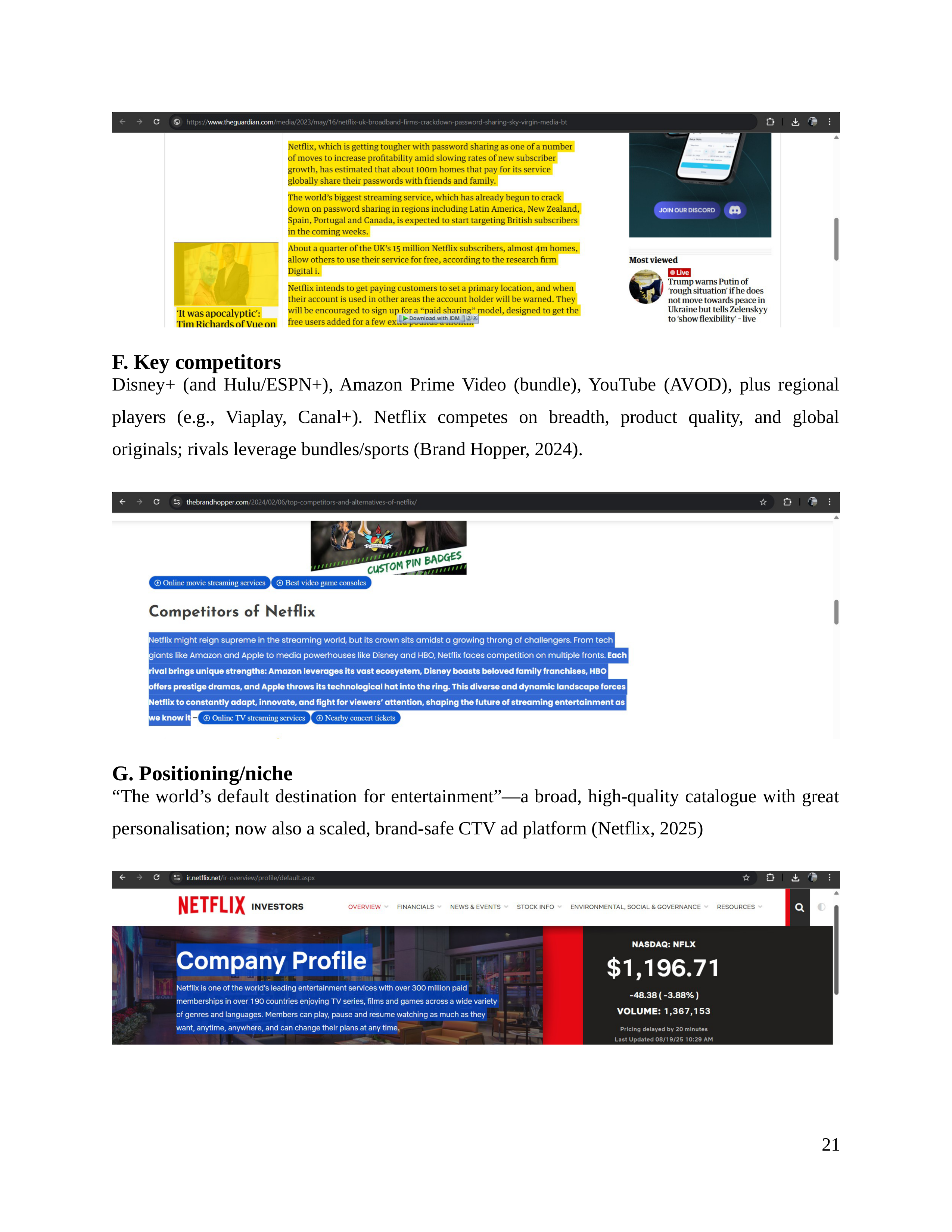 Netflix Business Plan  — page 22
