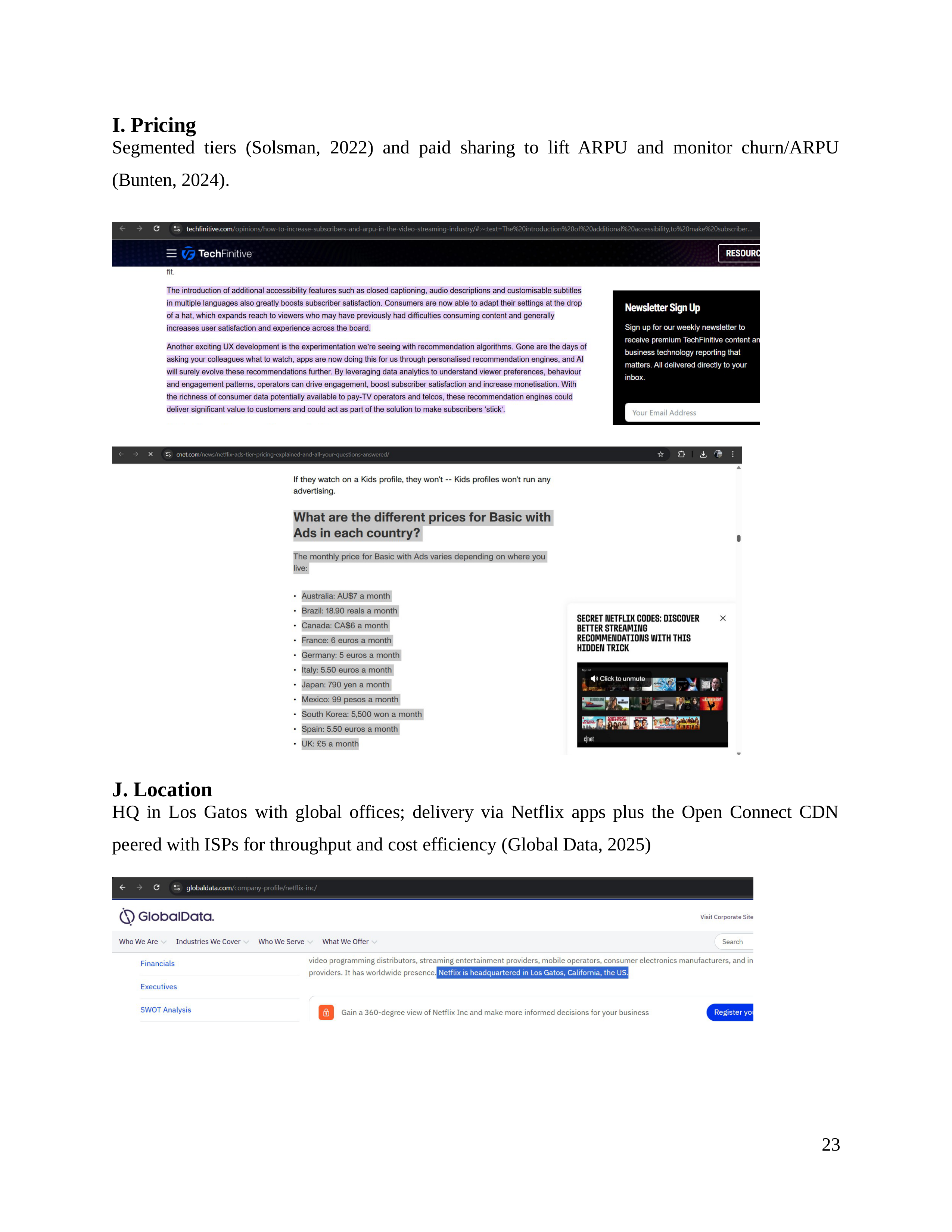 Netflix Business Plan  — page 24