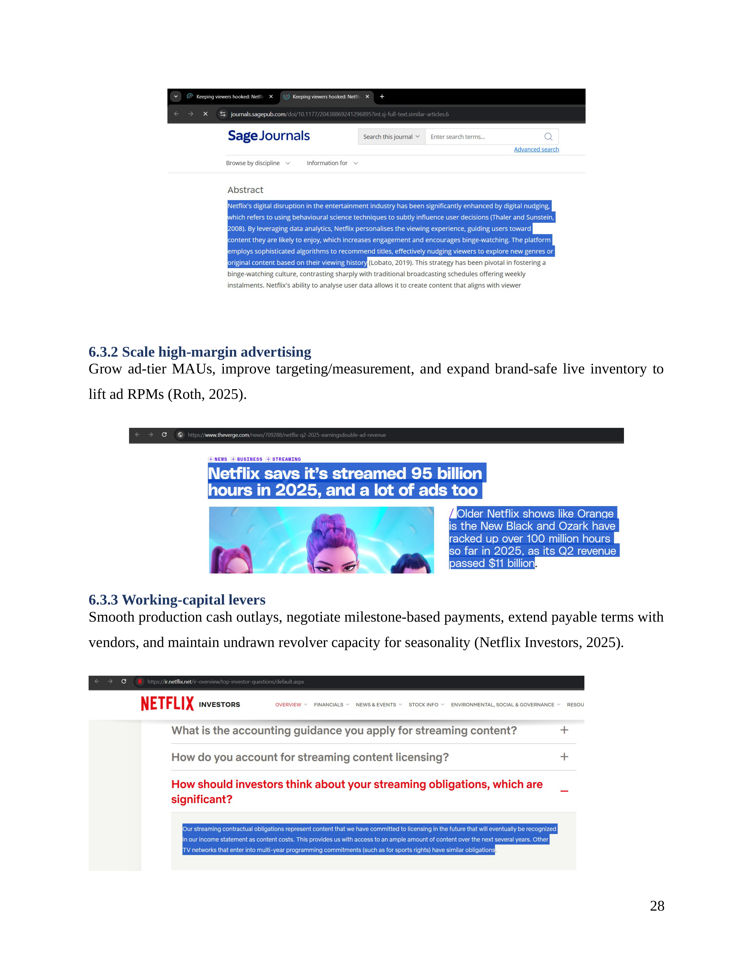 Netflix Business Plan  — page 29