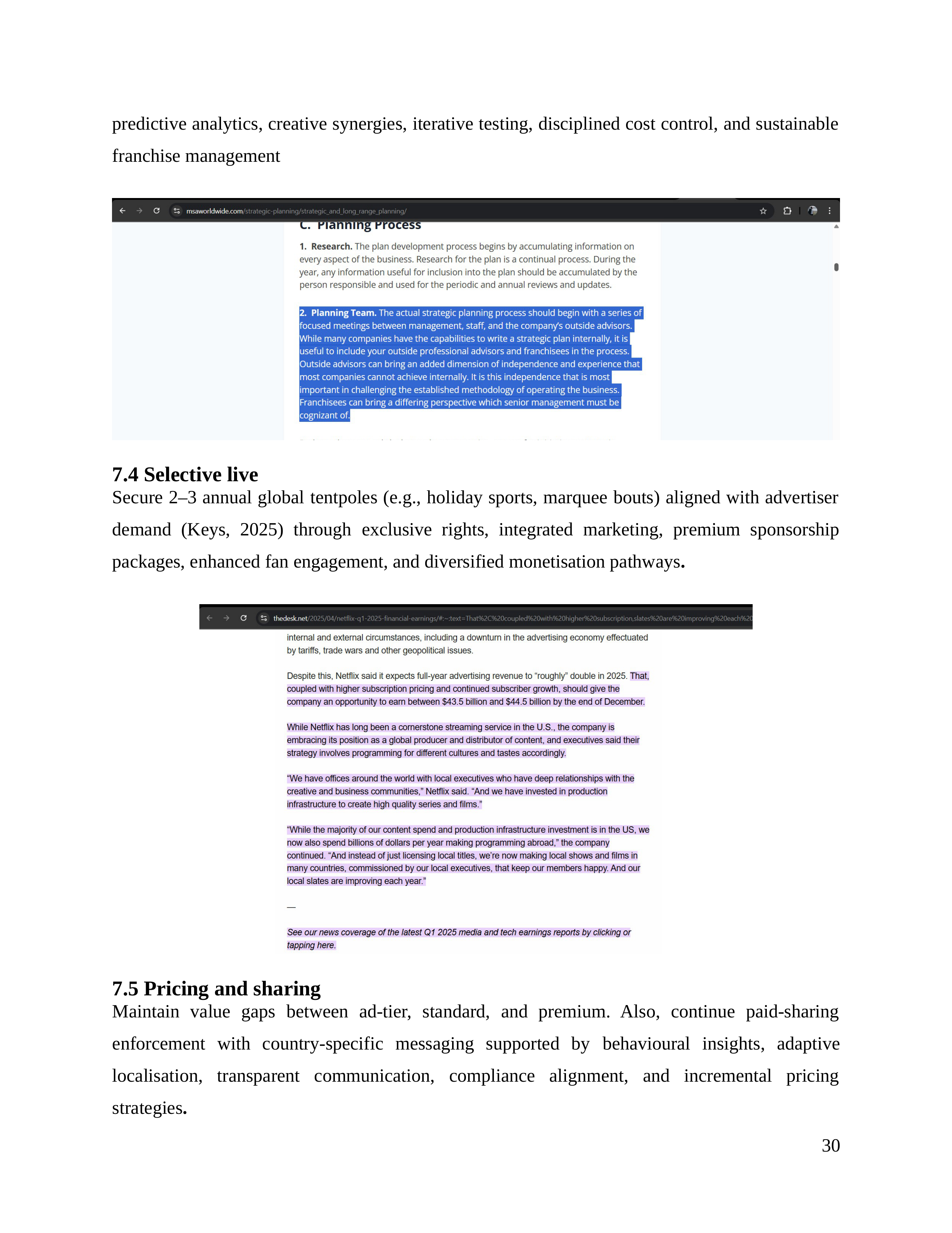 Netflix Business Plan  — page 31